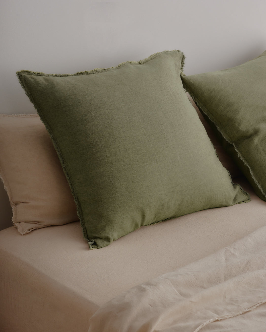 European Linen Pillowcases | Deep Khaki