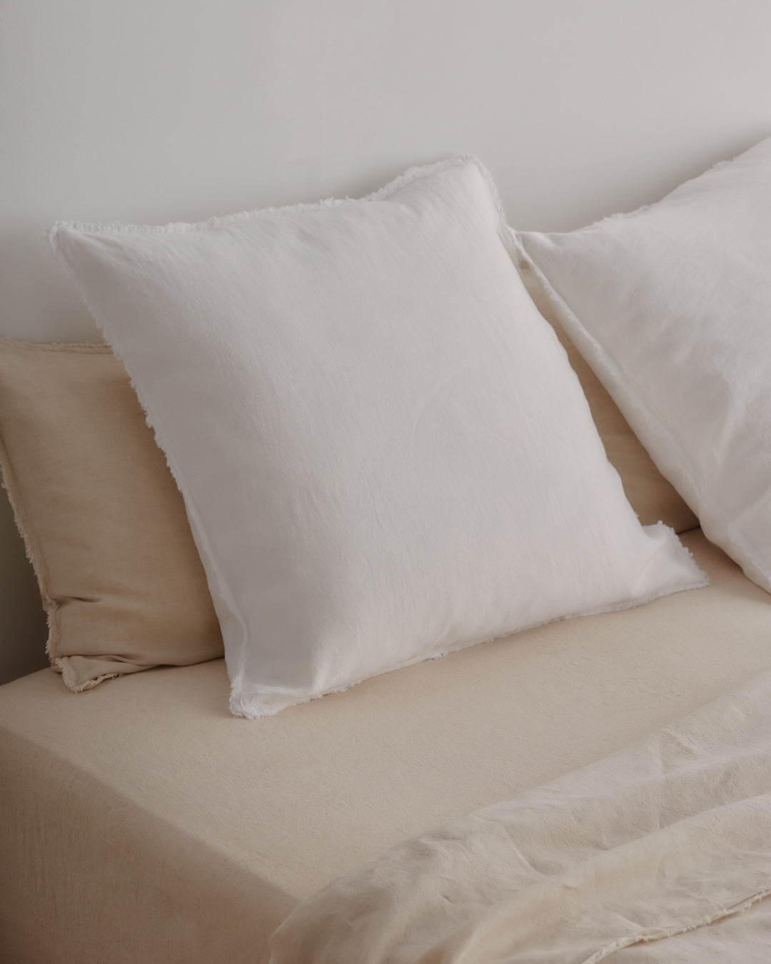 European Linen Pillowcases | Antique White