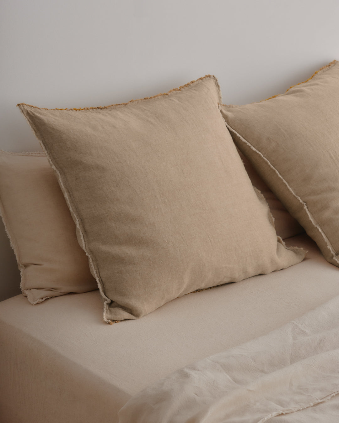 European Linen Pillowcases | Rich Toffee