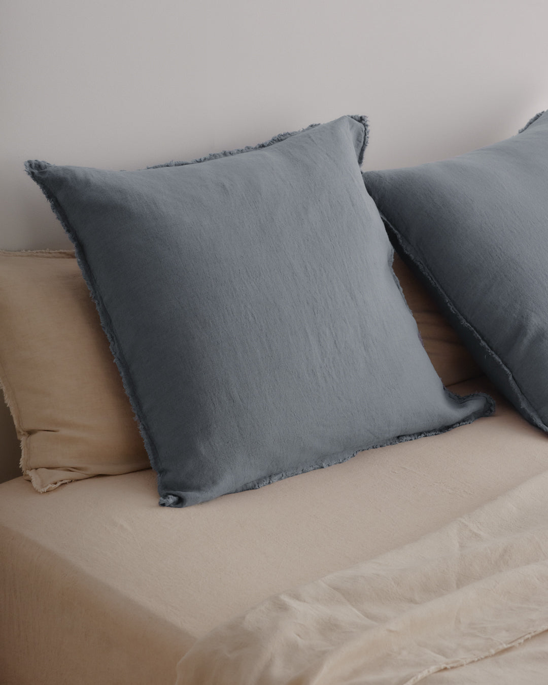 European Linen Pillowcases | Deep Sea Blue
