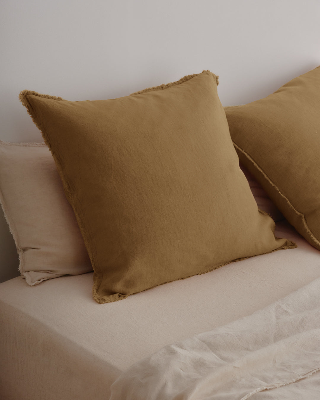 European Linen Pillowcases | Rust Tone