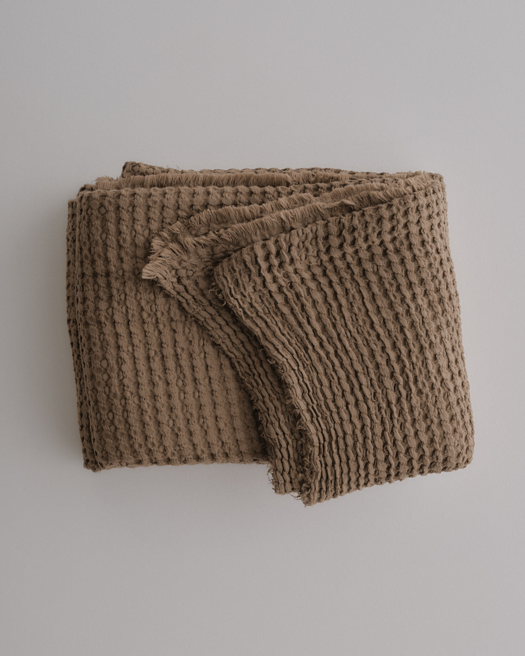 Linen Blanket | Chocolate Brown Throw