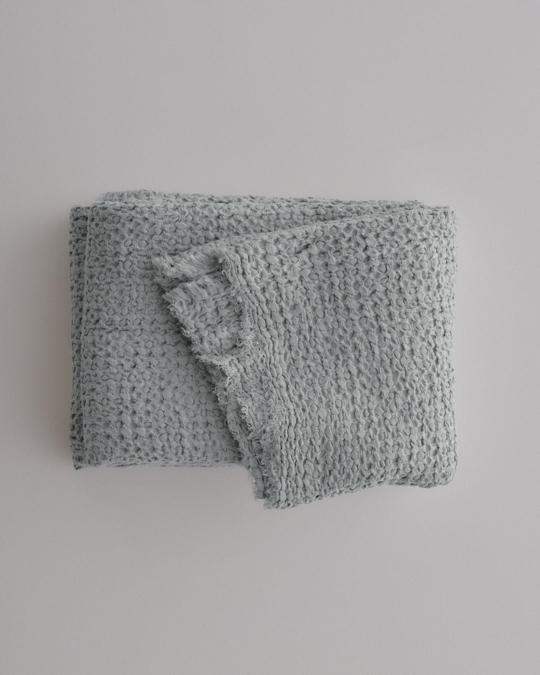 Linen Blanket | Cornflower Blue Throw