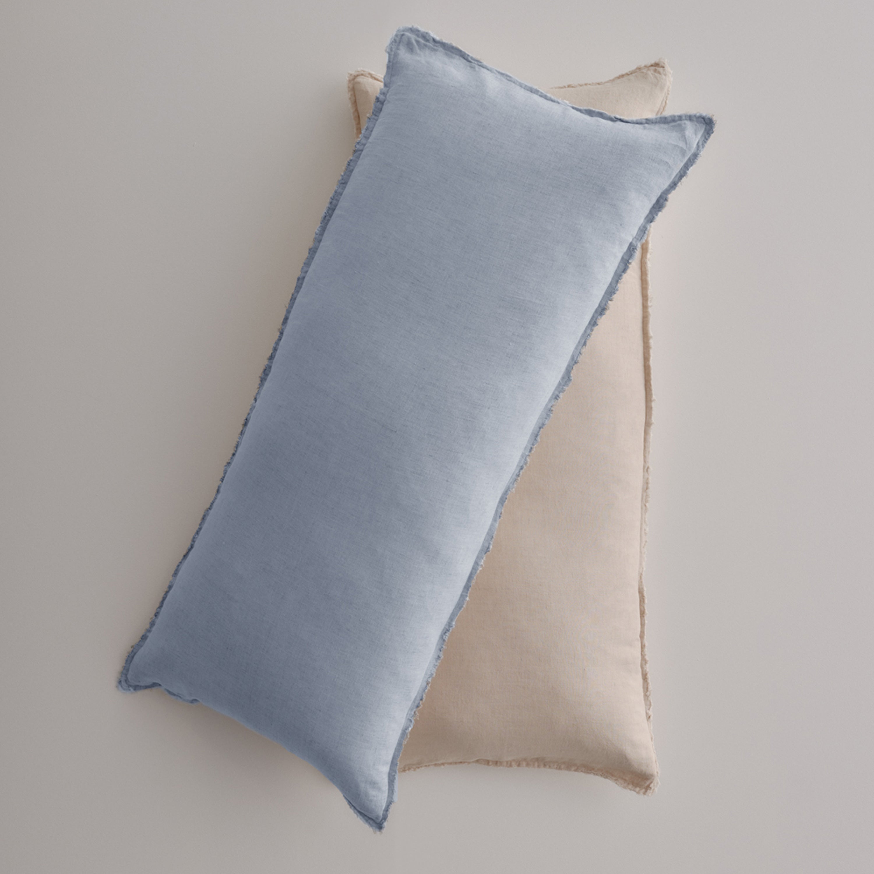 Flocca Linen Body Pillow - Azzura