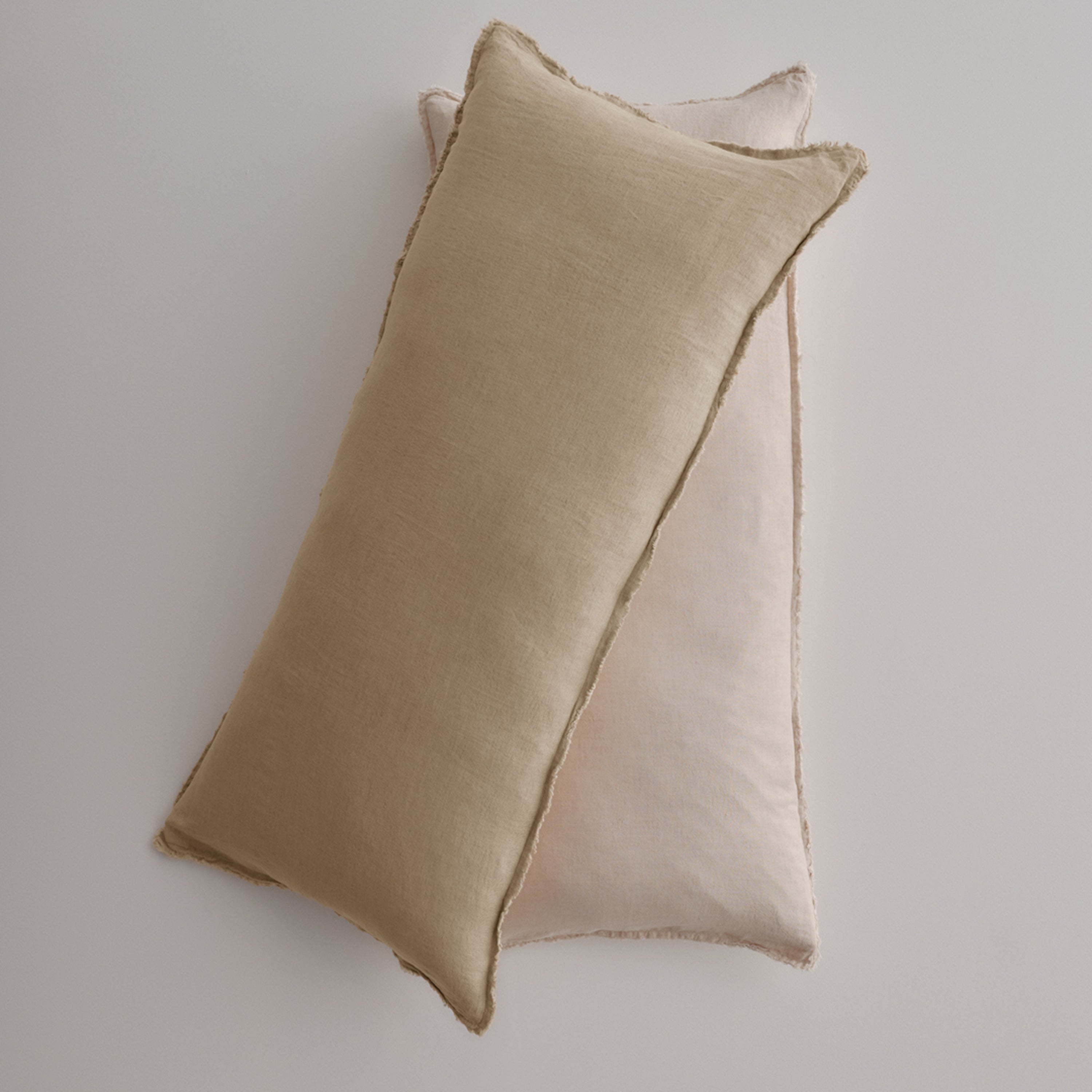 Flocca Linen Body Pillow - Carmel