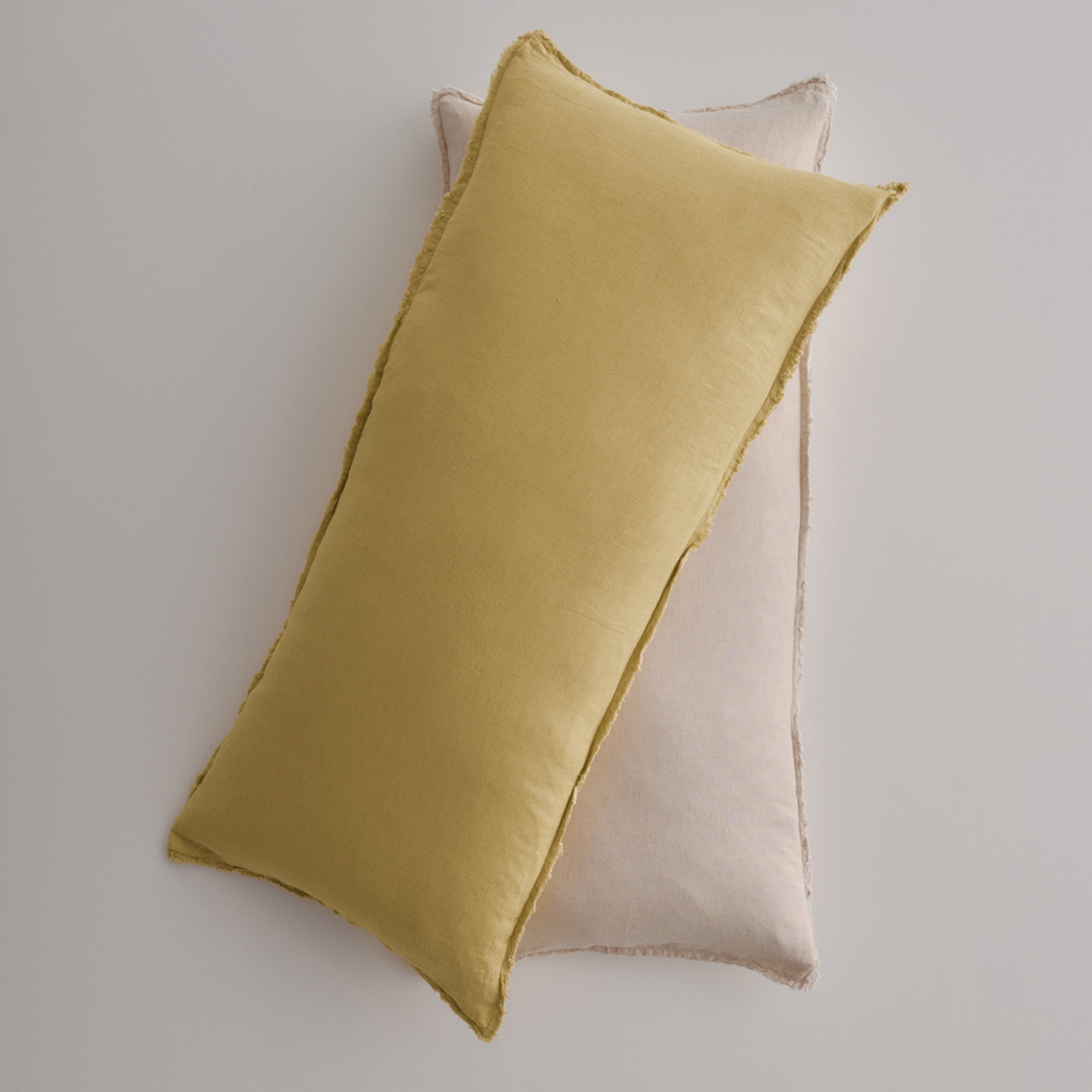 Flocca Linen Body Pillow - Maiz