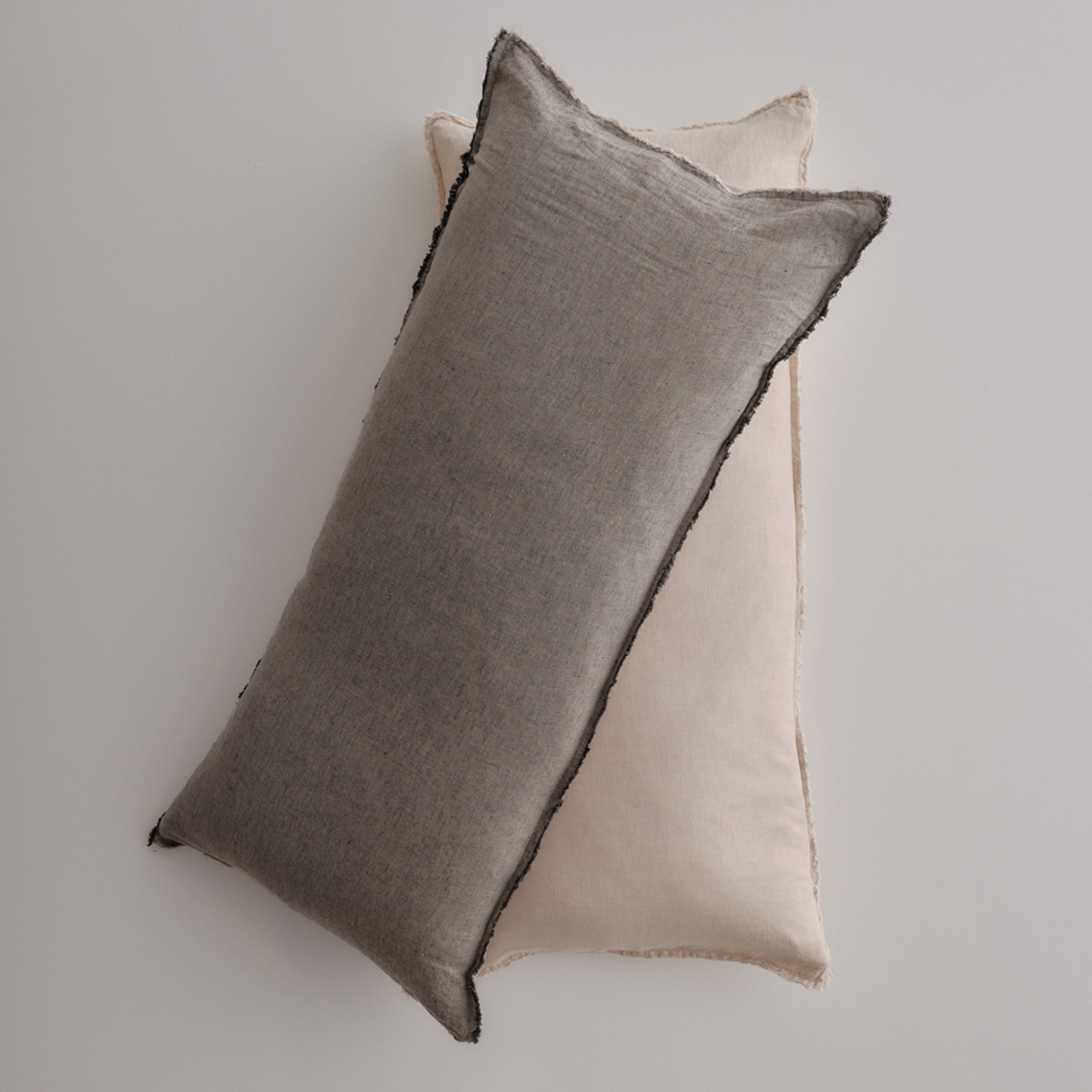 Flocca Linen Body Pillow - Nox