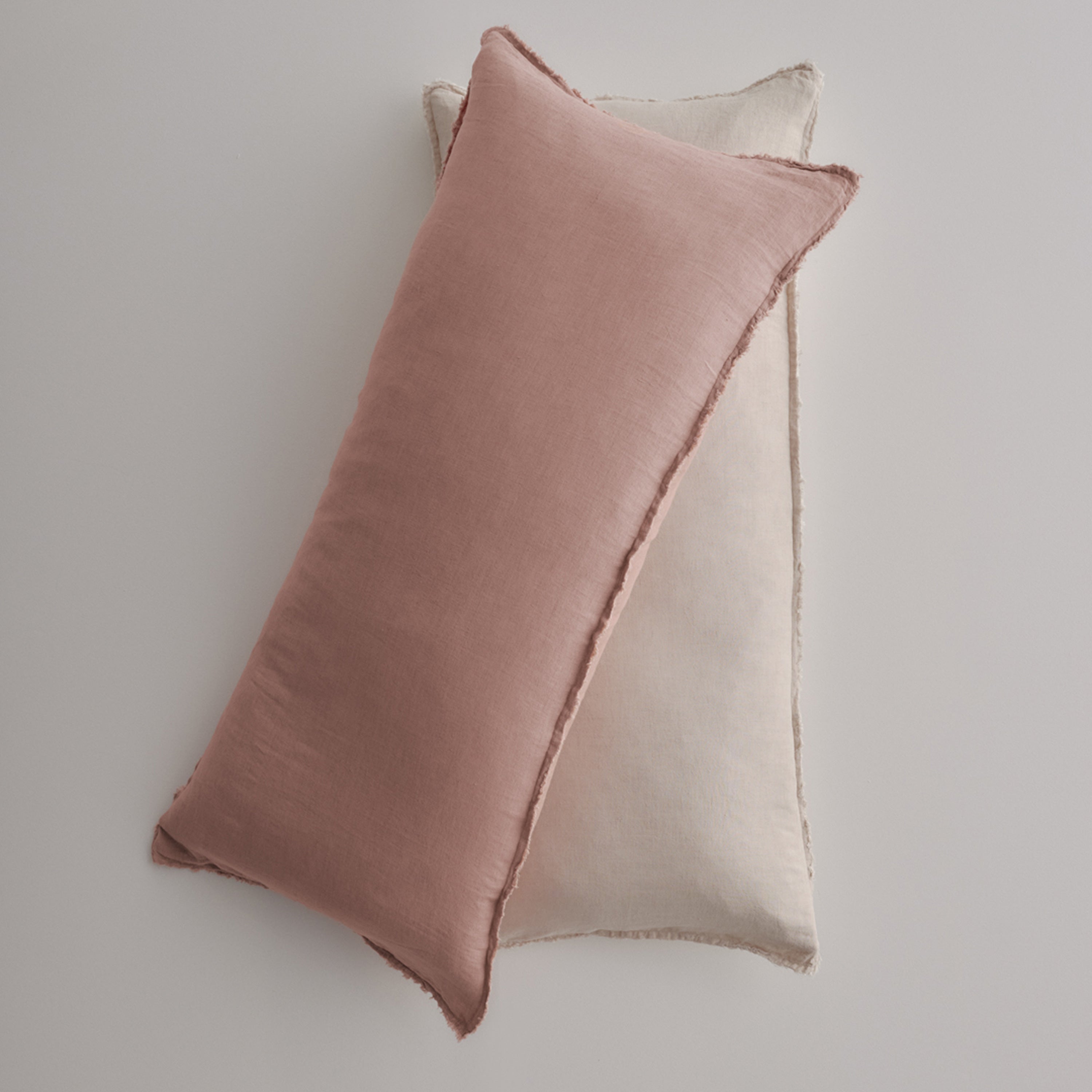 Flocca Linen Body Pillow - Rosa