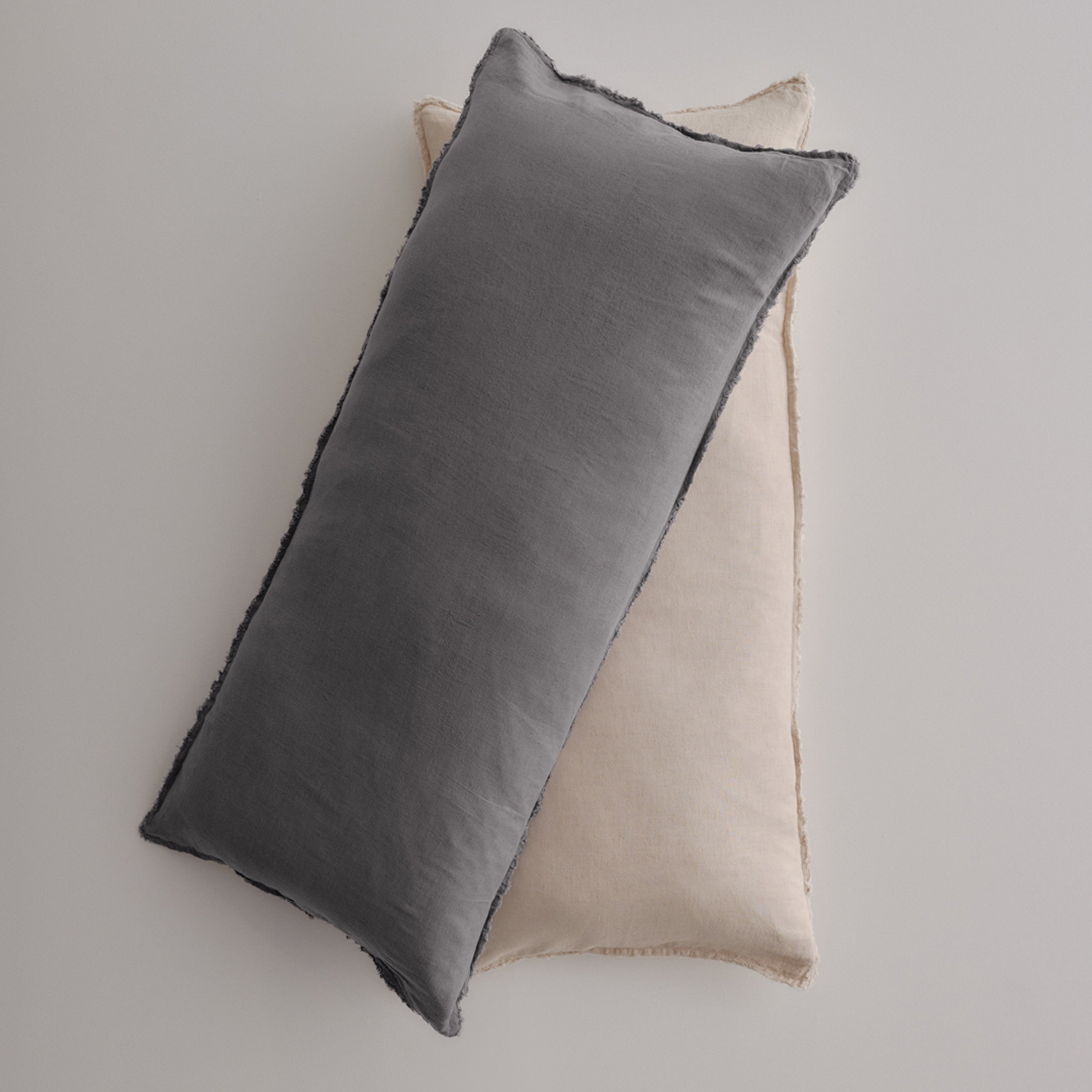 Flocca Linen Body Pillow - Tempest