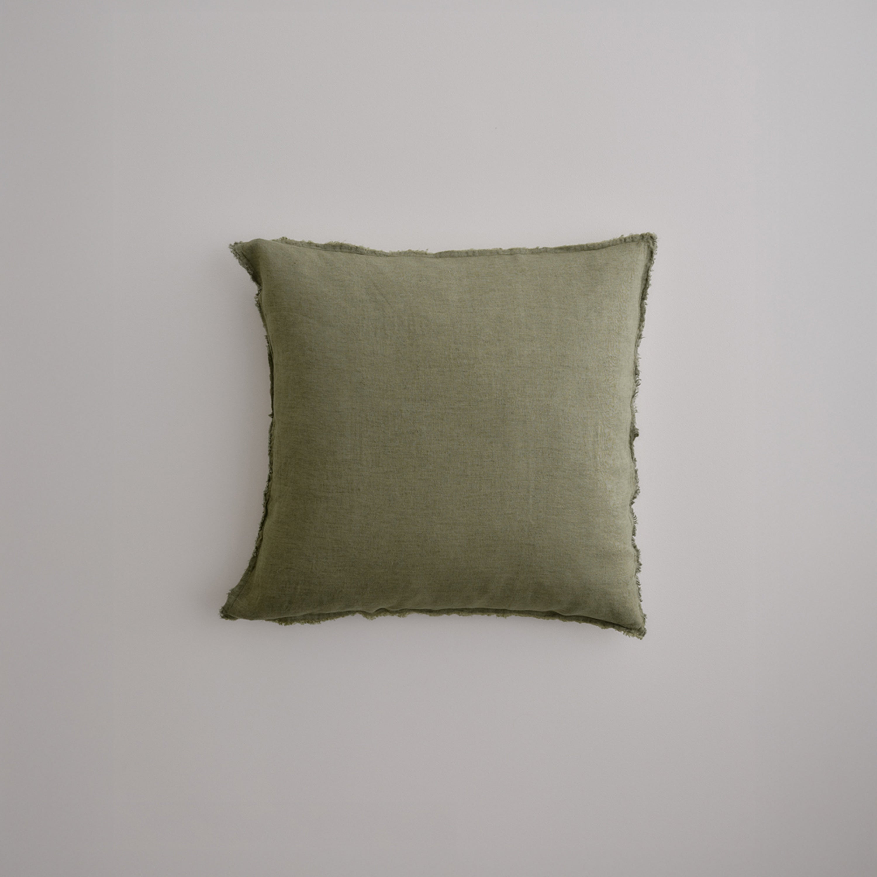 Flocca Linen Cushion - Armee