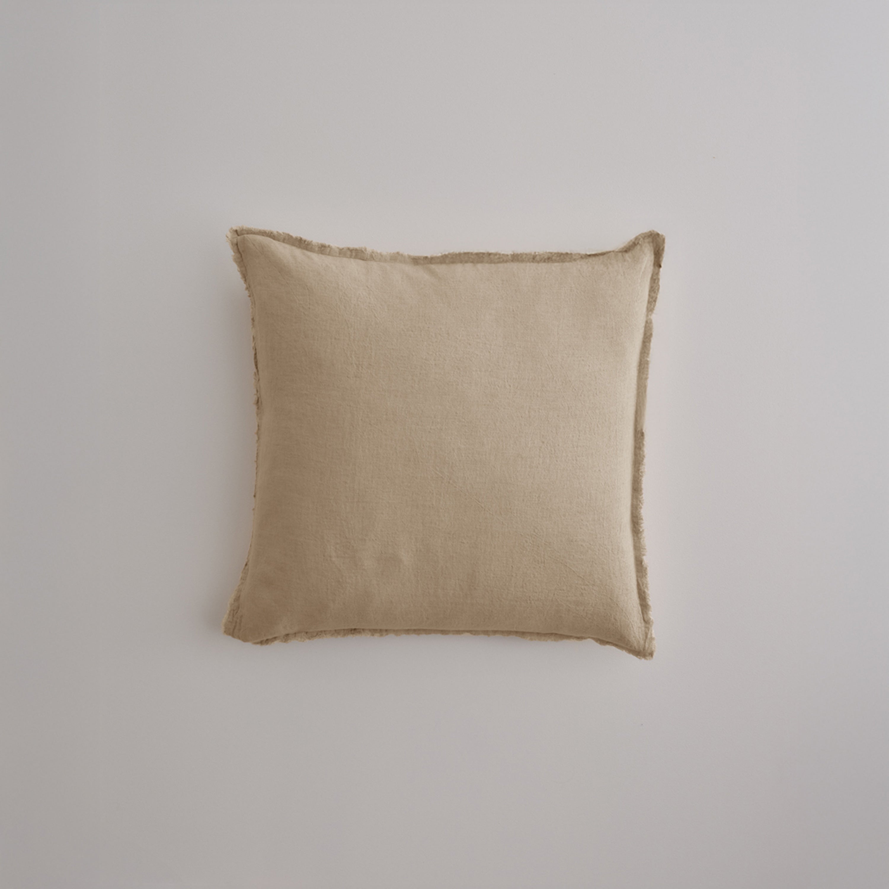 Flocca Linen Cushion - Carmel