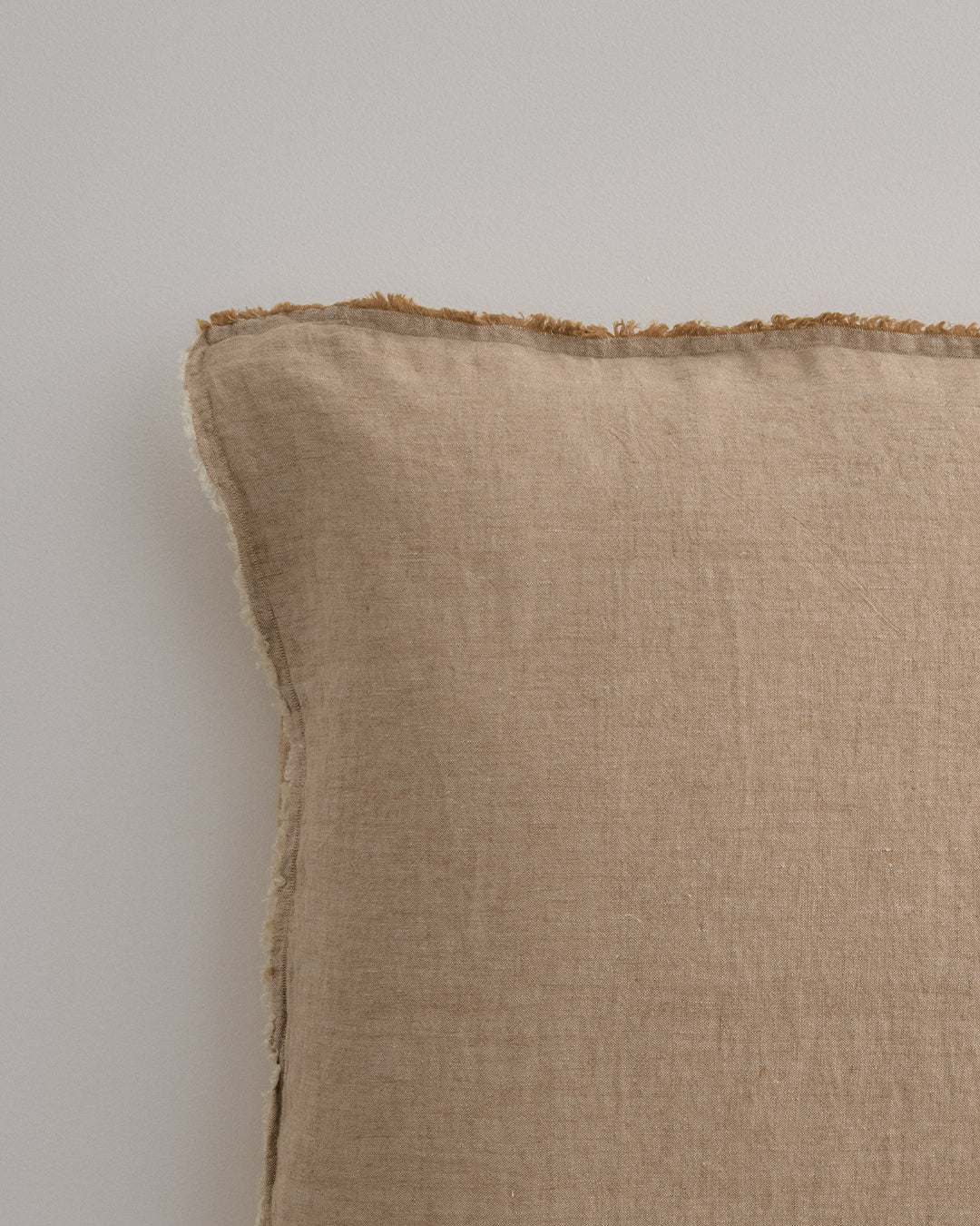 Flocca Linen Cushion - Brun