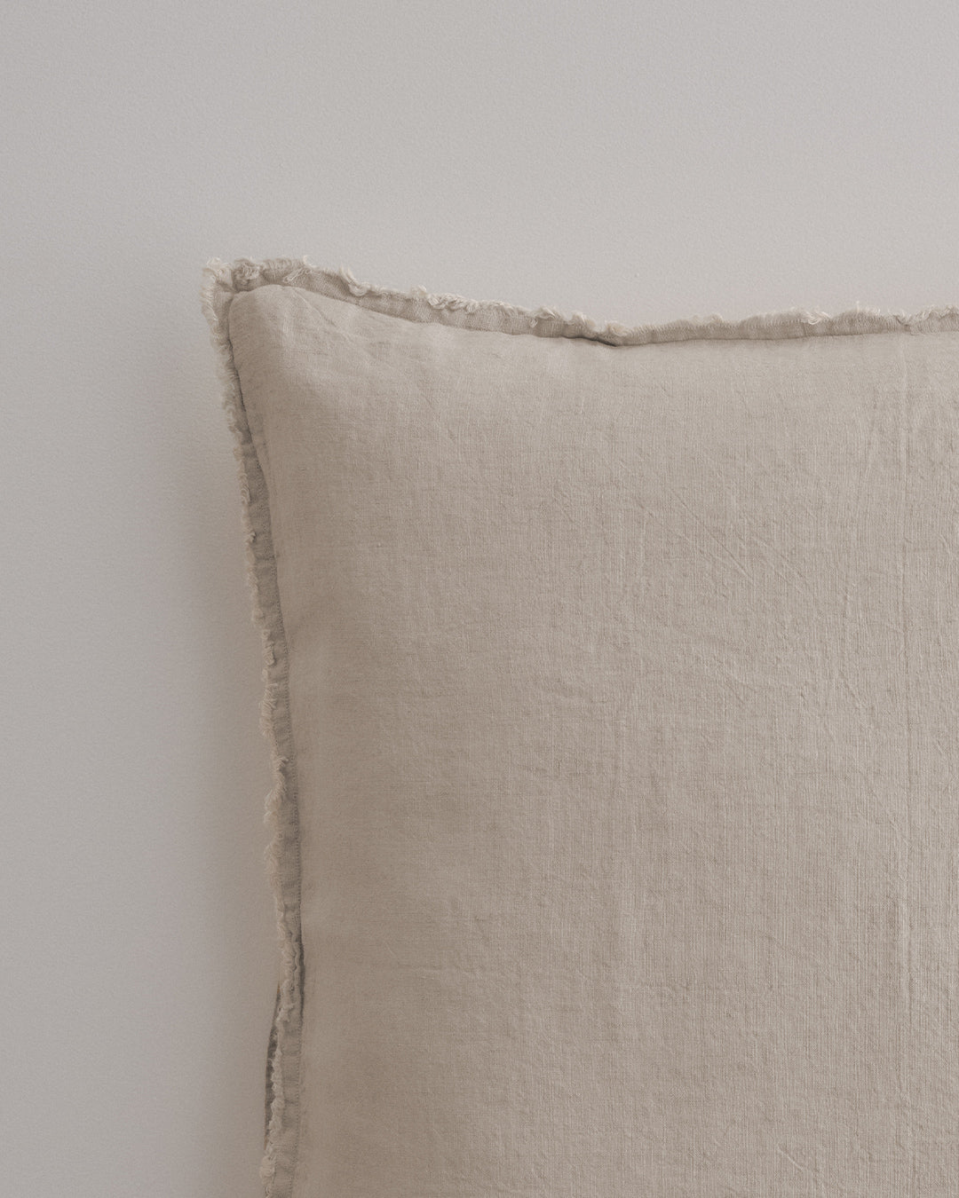 Flocca Linen Cushion - Sable