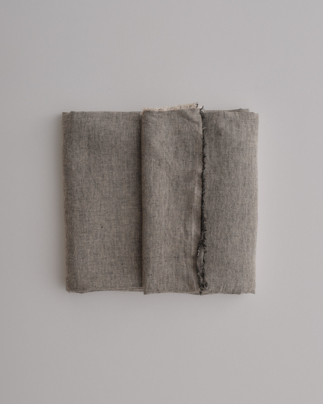 Linen Flat Sheet | Muted Black