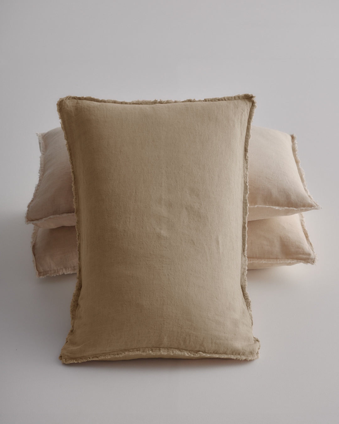 Flocca Linen Pillowcase | Caramel Tone