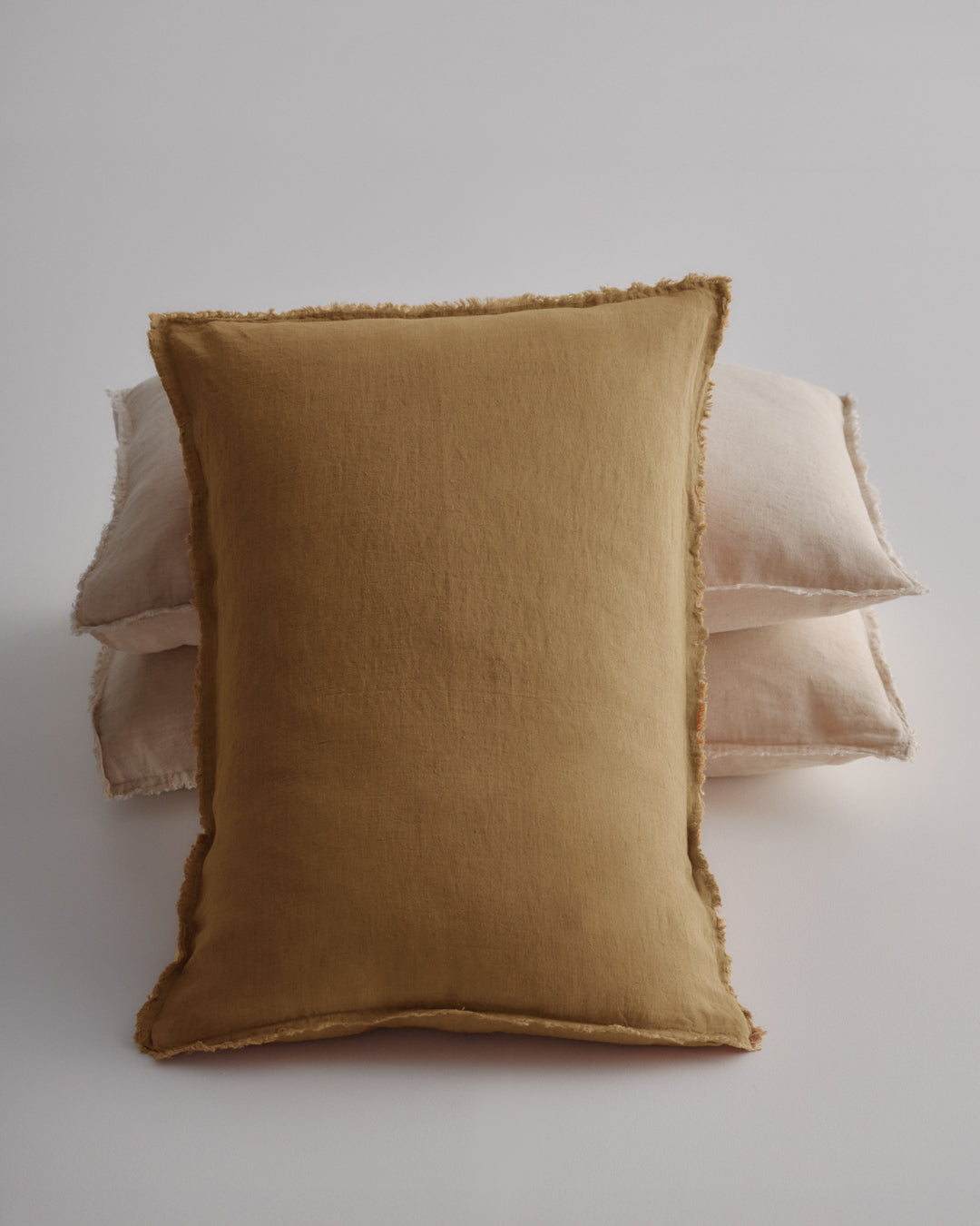 Flocca Linen Pillowcase | Rust Tone