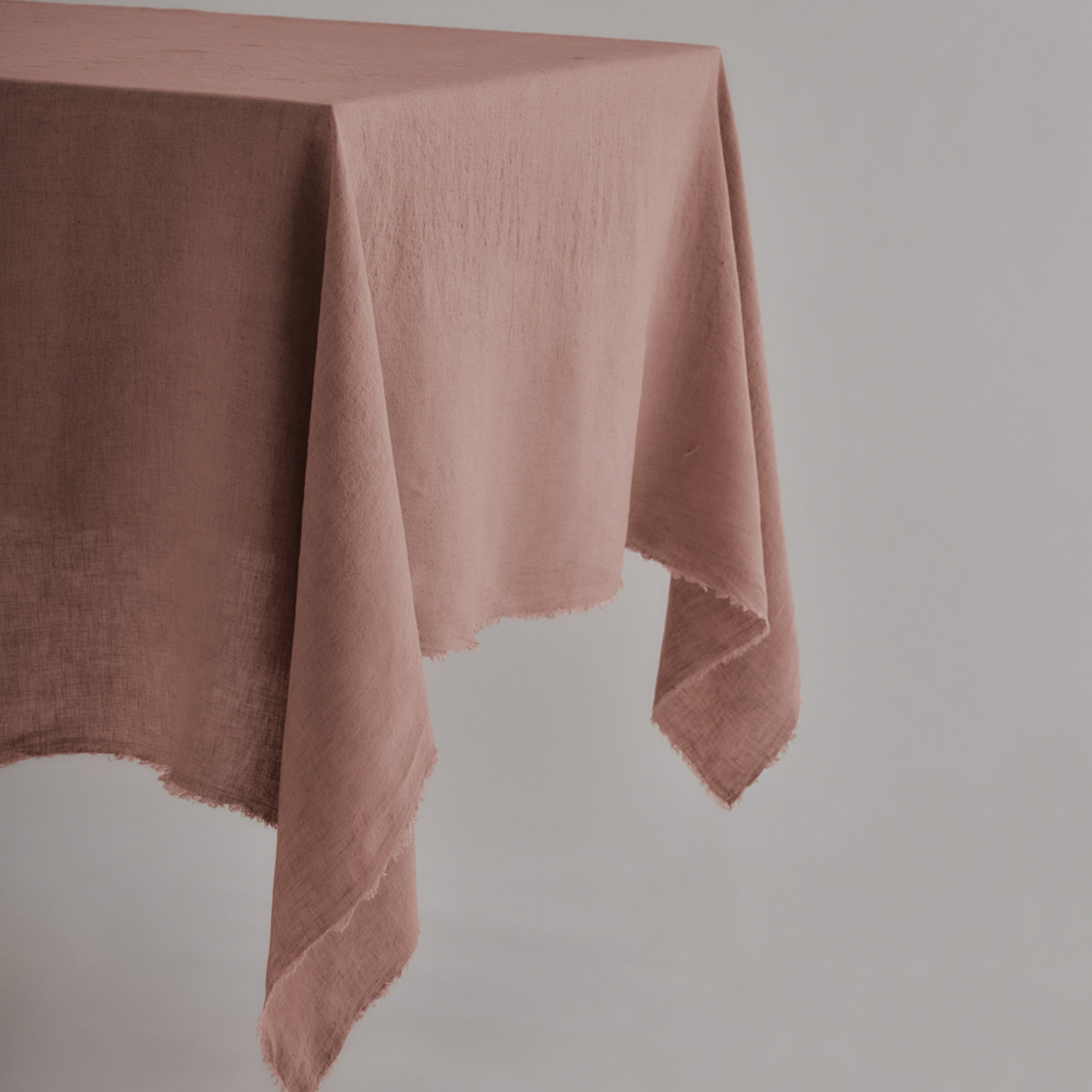 Flocca Linen Tablecloth - Rosa