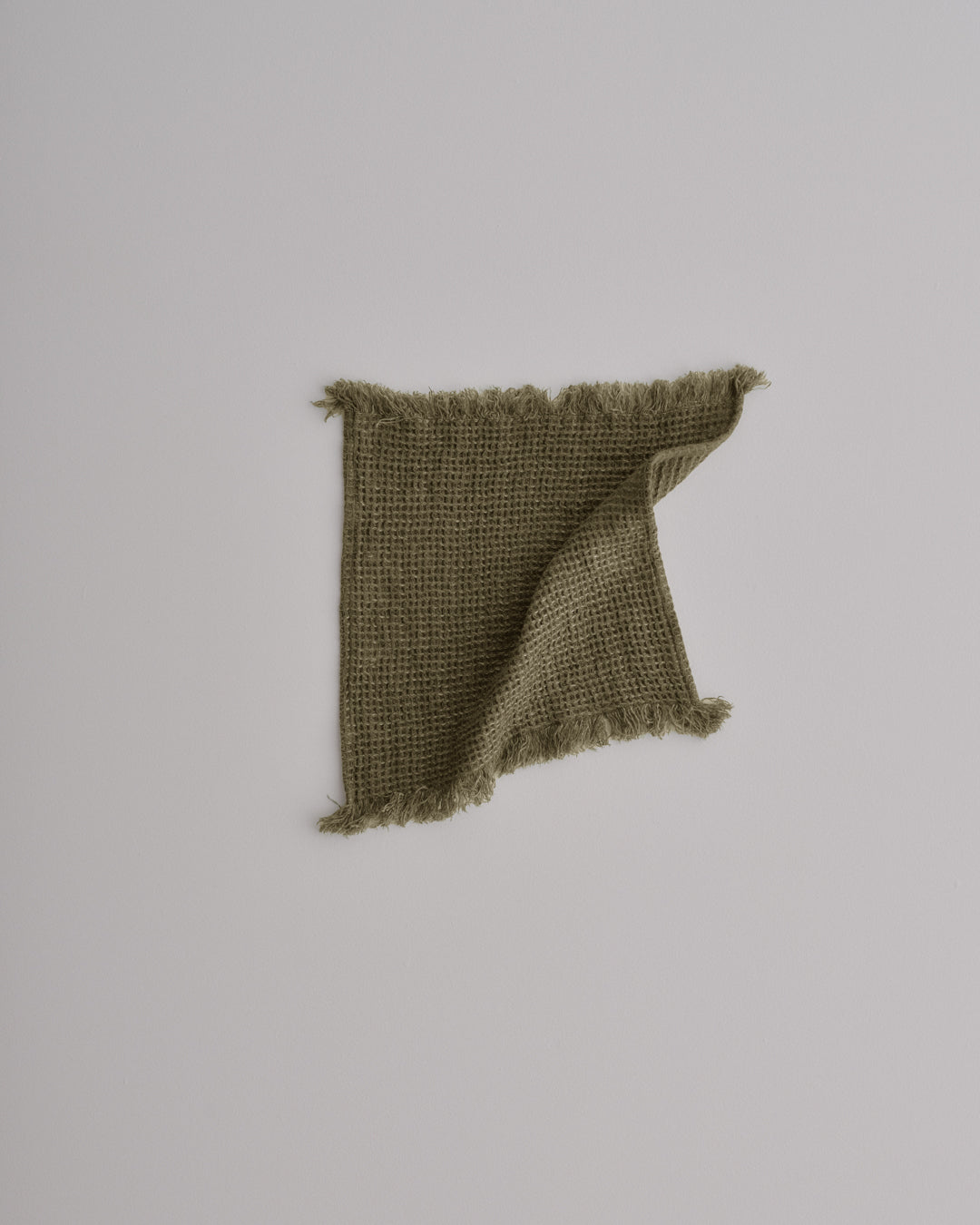 Linen Face Towel | Deep Khaki