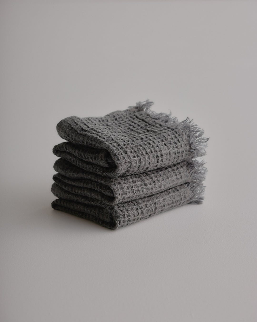 Linen Face Towel | Charcoal Grey