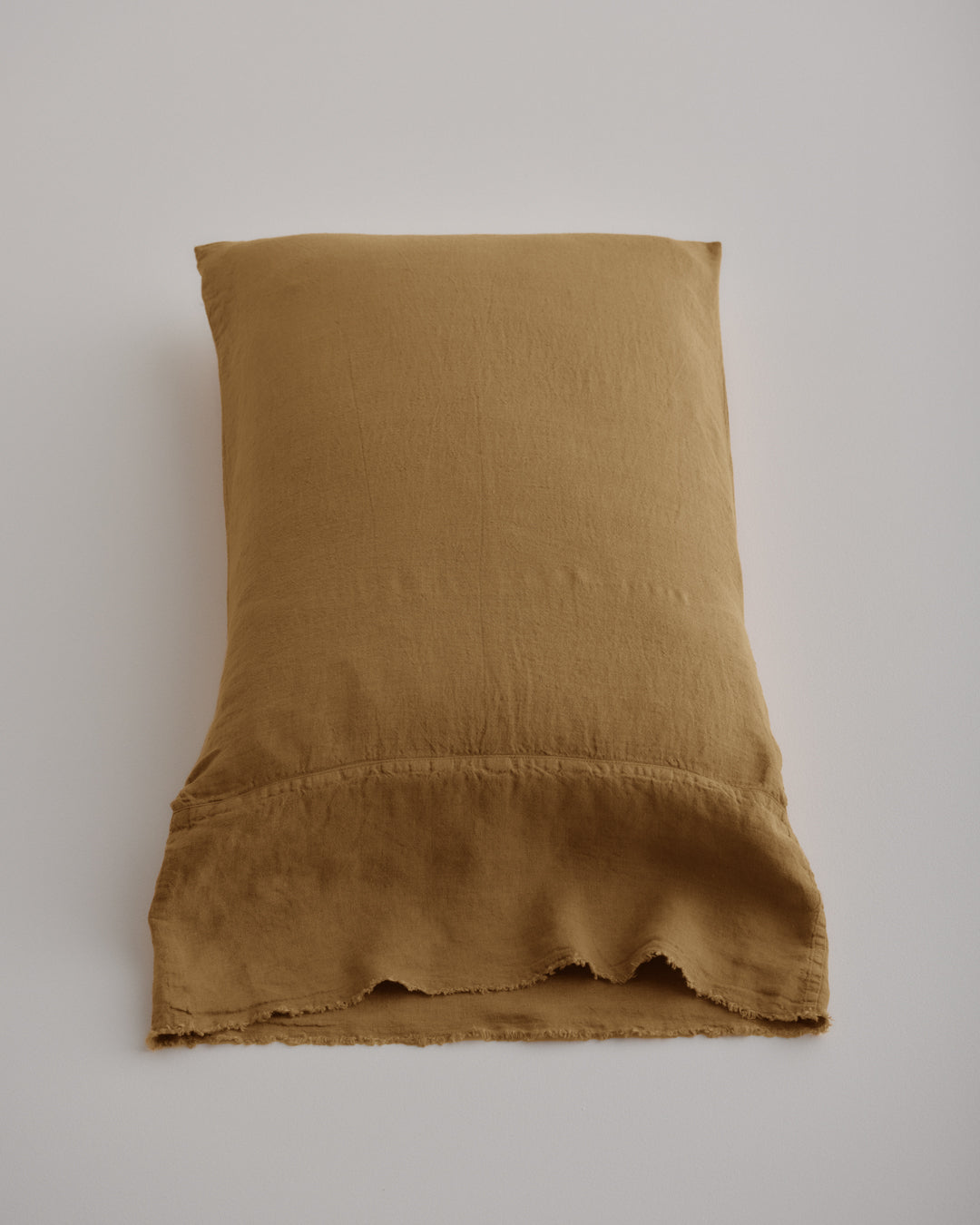 Long Linen Pillowcases | Rust Tone