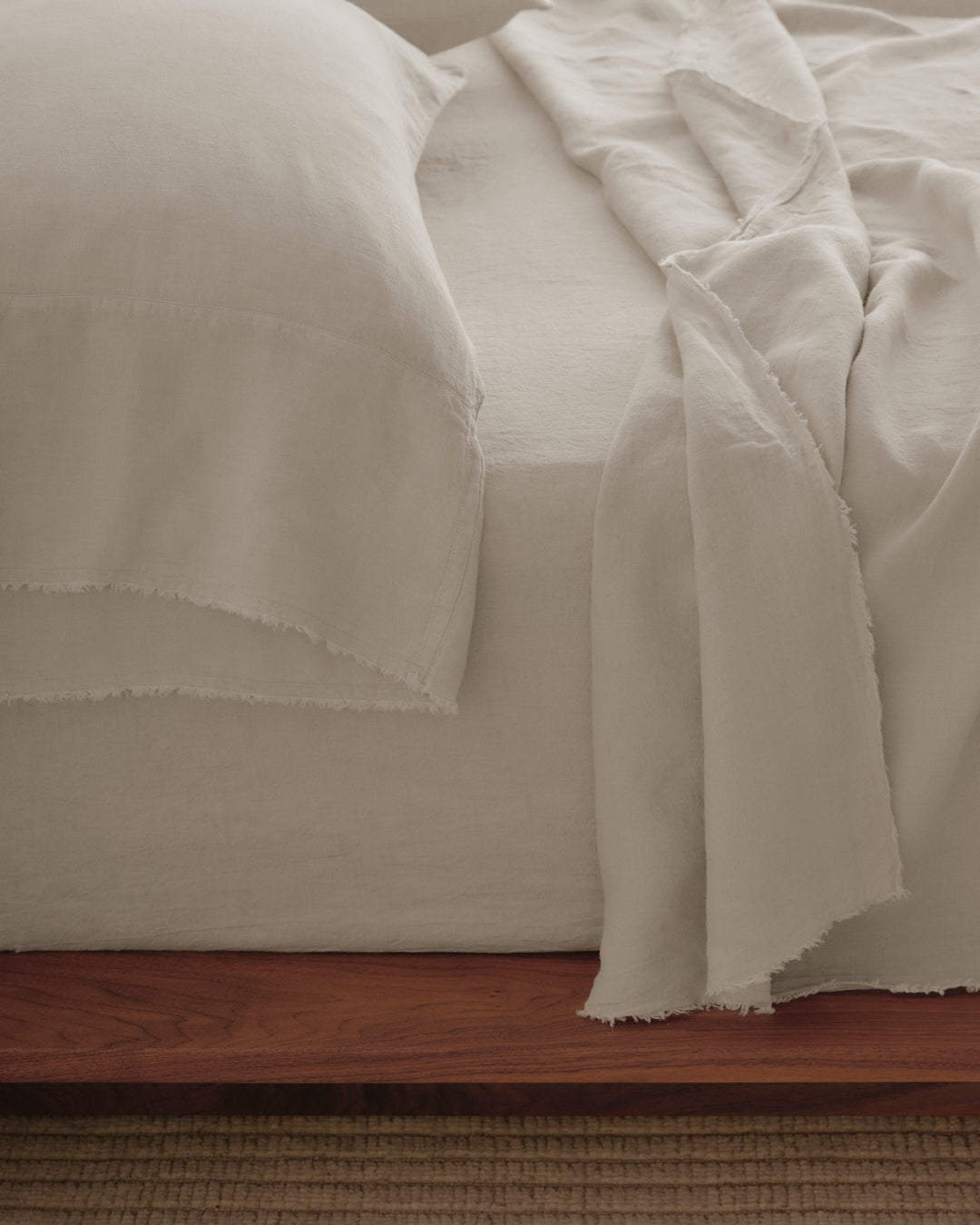 Long Linen Pillowcases | Sandy Color