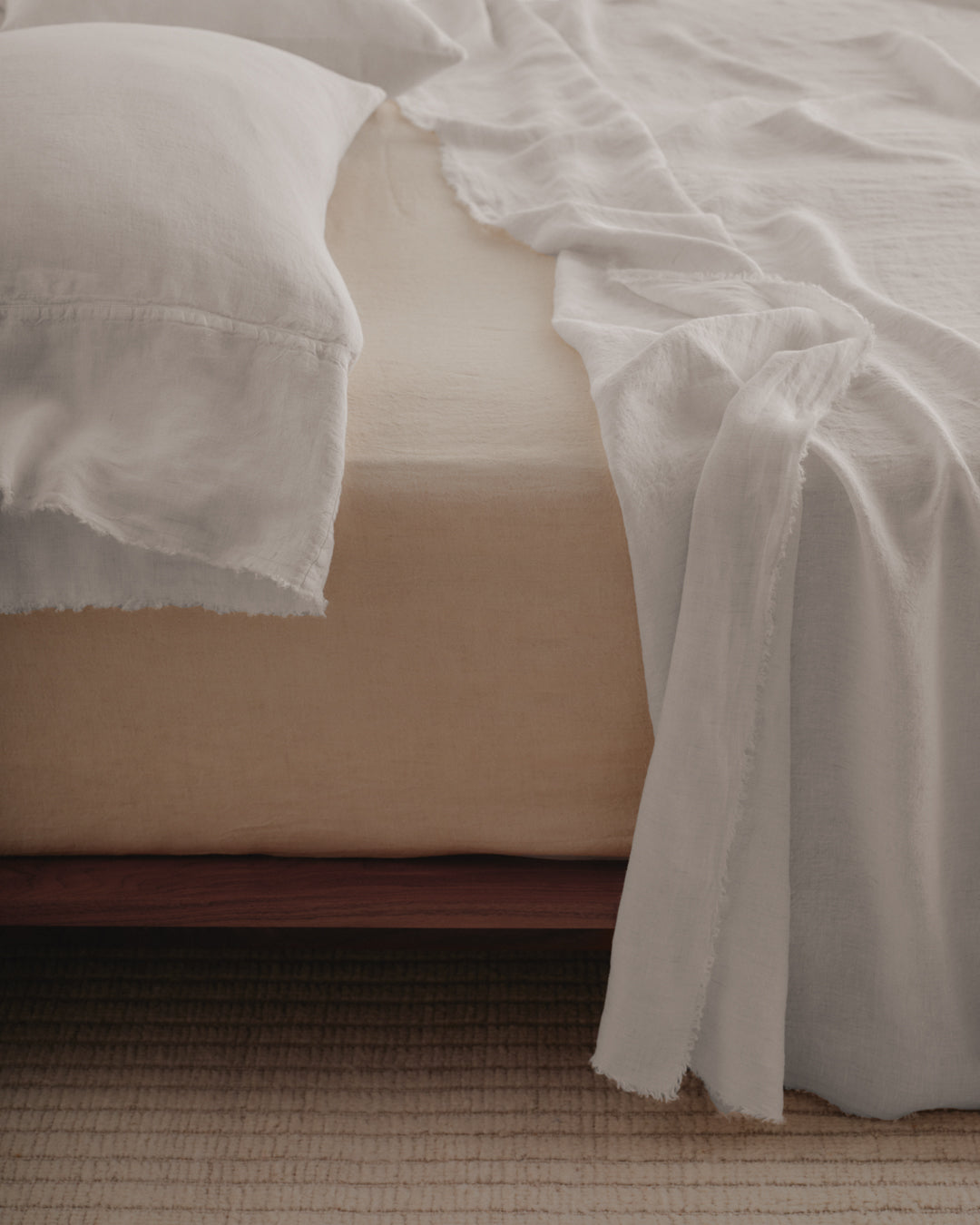 Long Linen Pillowcases | Pale Stone