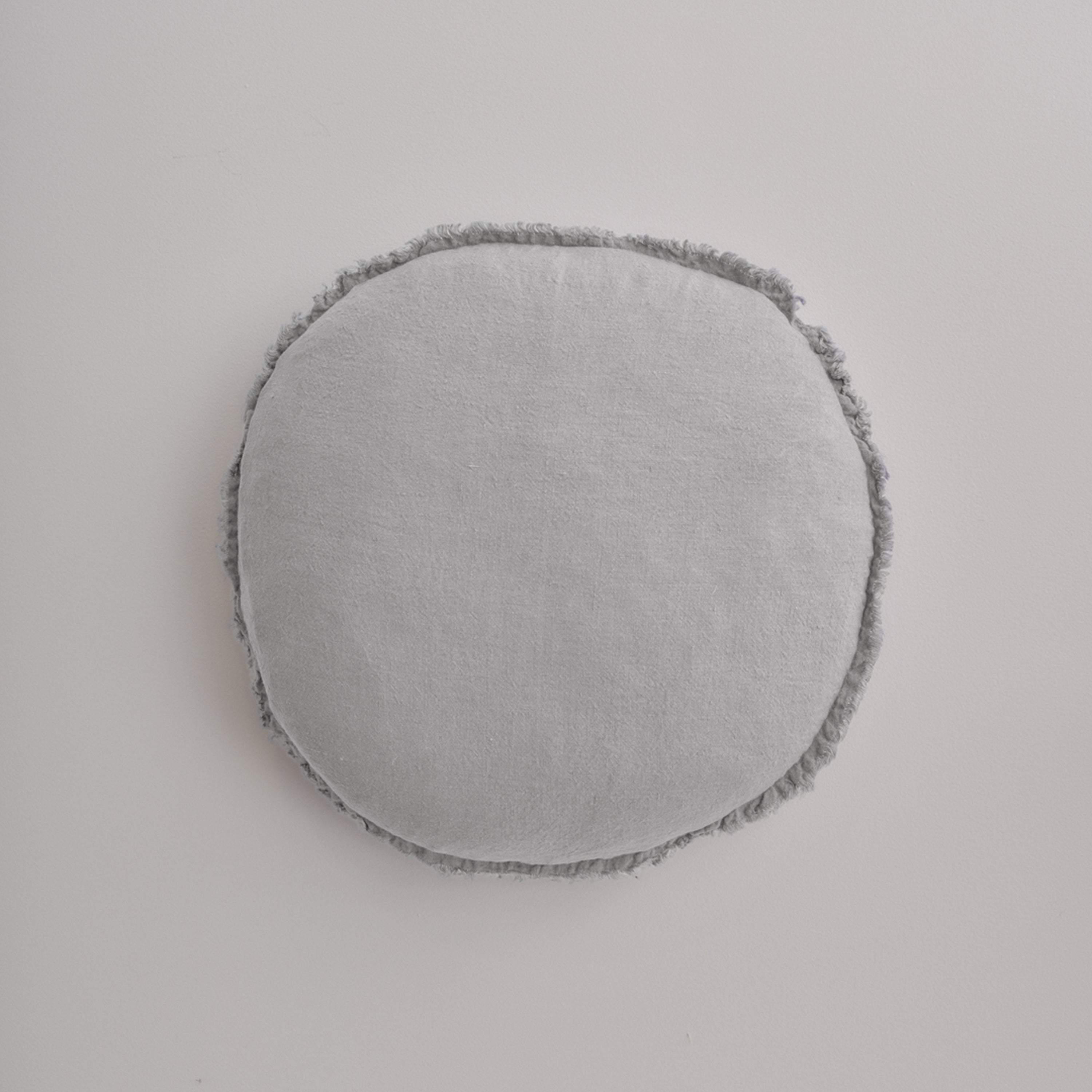 Flocca Macaron Linen Cushion - Fog