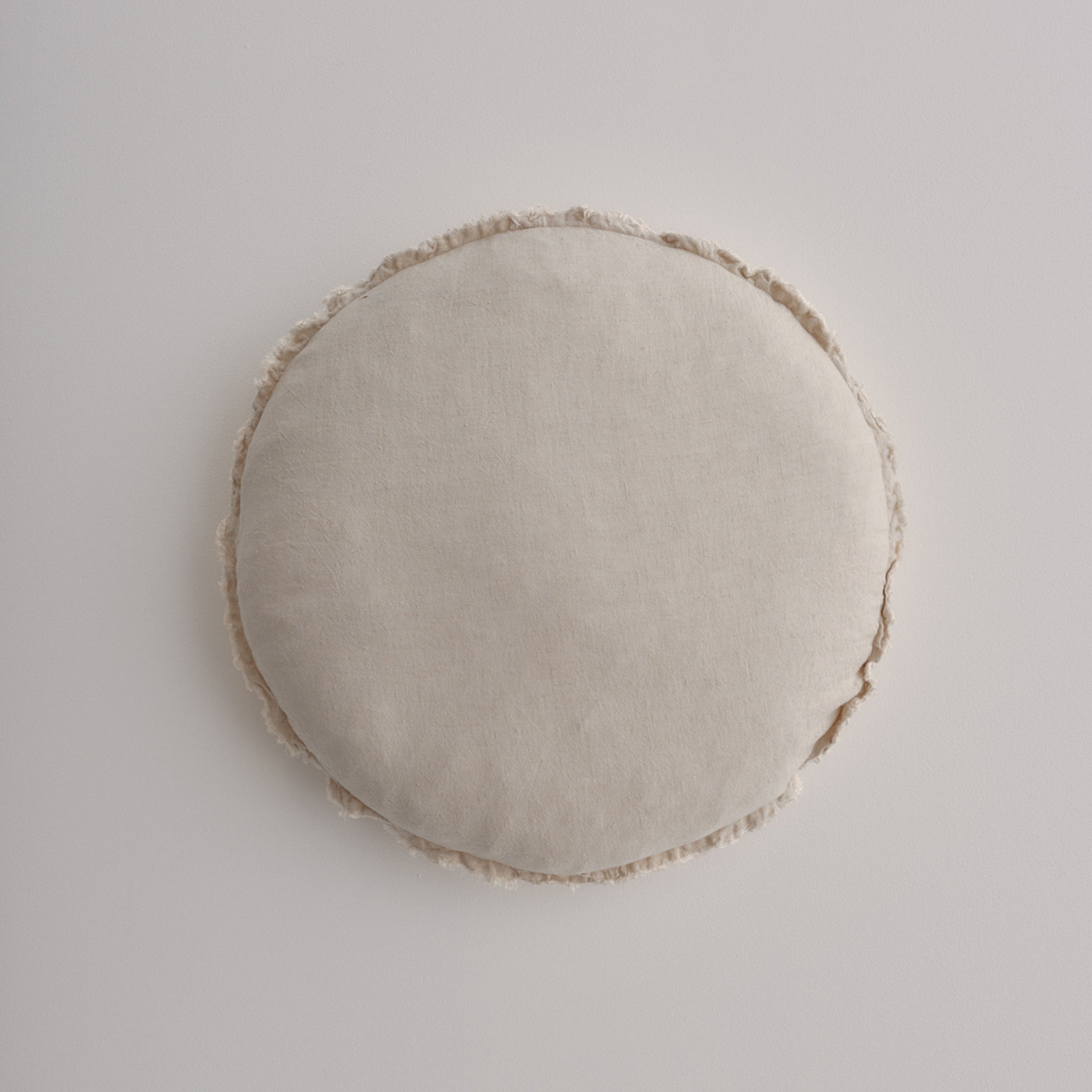 Flocca Macaron Linen Cushion - Sable