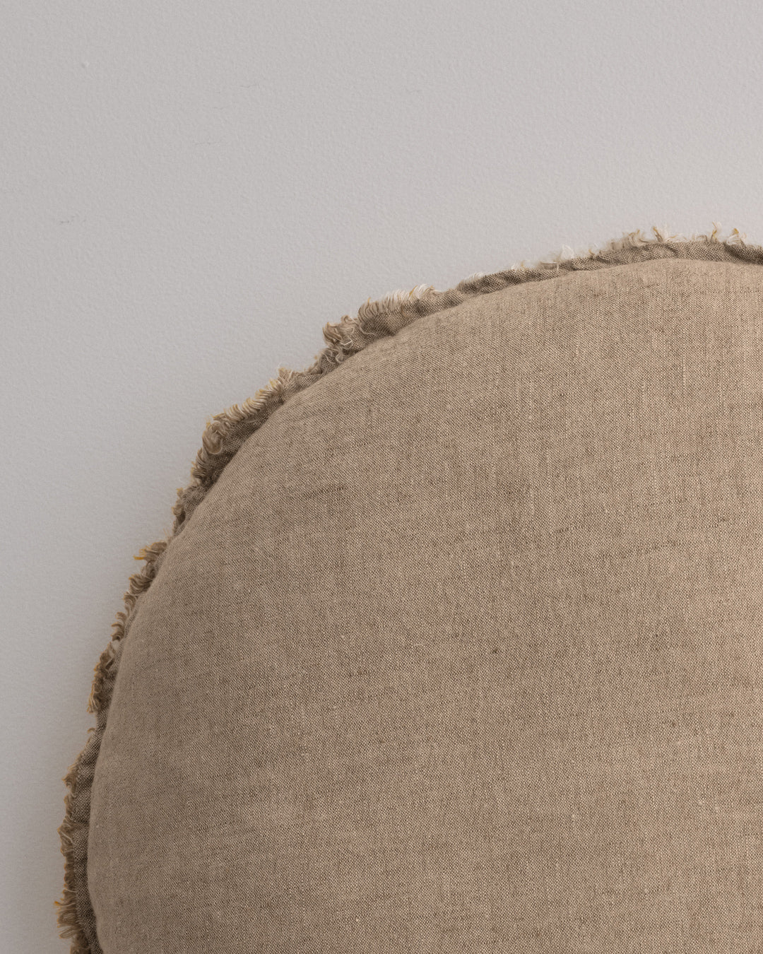 Flocca Macaron Linen Cushion - Brun