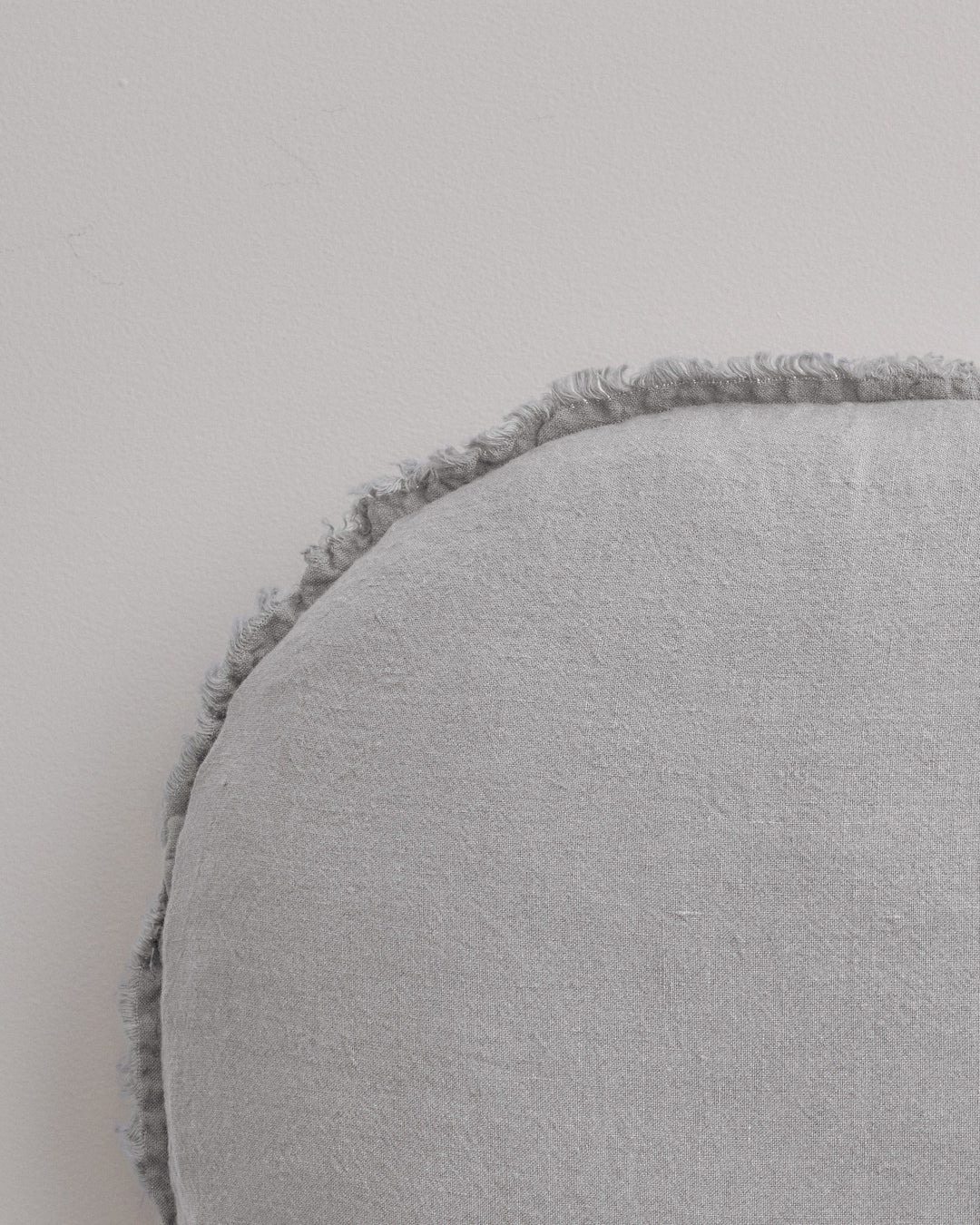 Flocca Macaron Linen Cushion - Fog