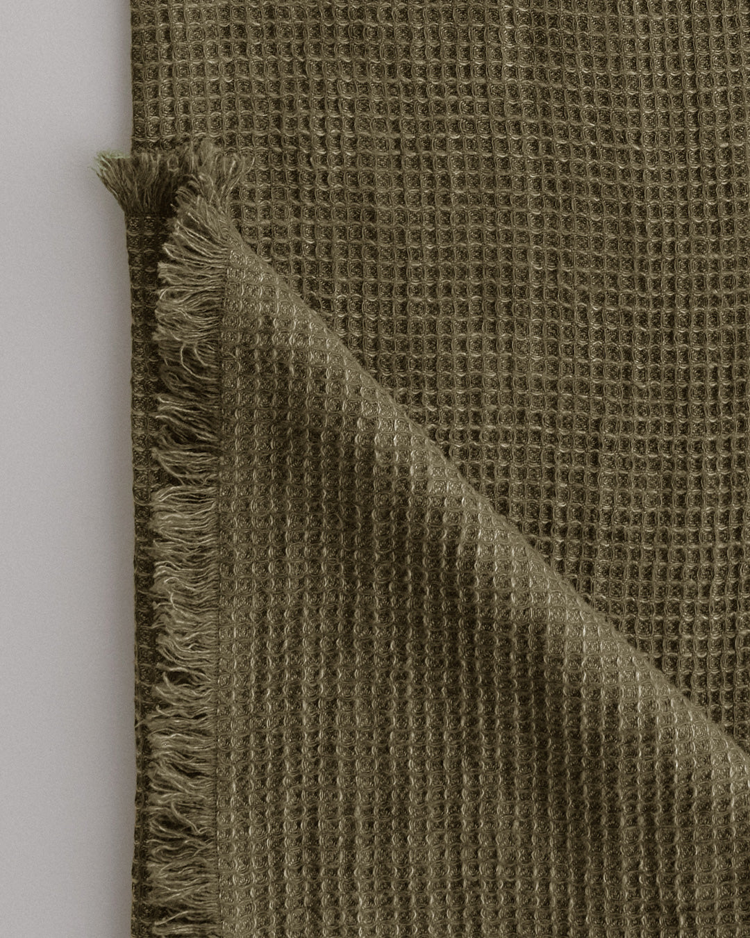 Flocca Linen Hand Towel - Armee