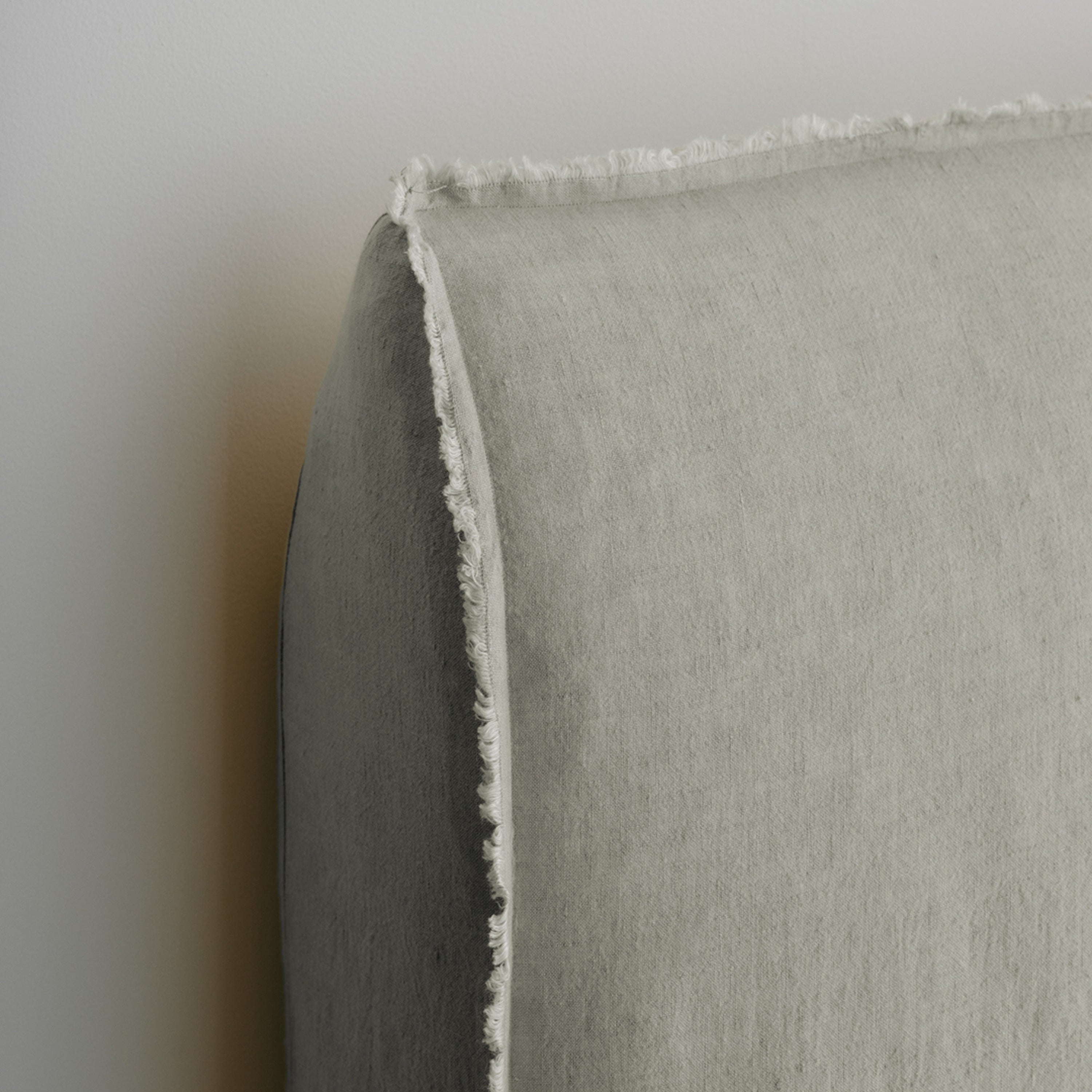 Flocca Linen Bedhead Tall - Argent