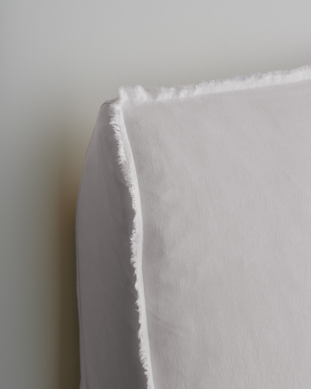 Linen Bedhead & Cover | Antique White