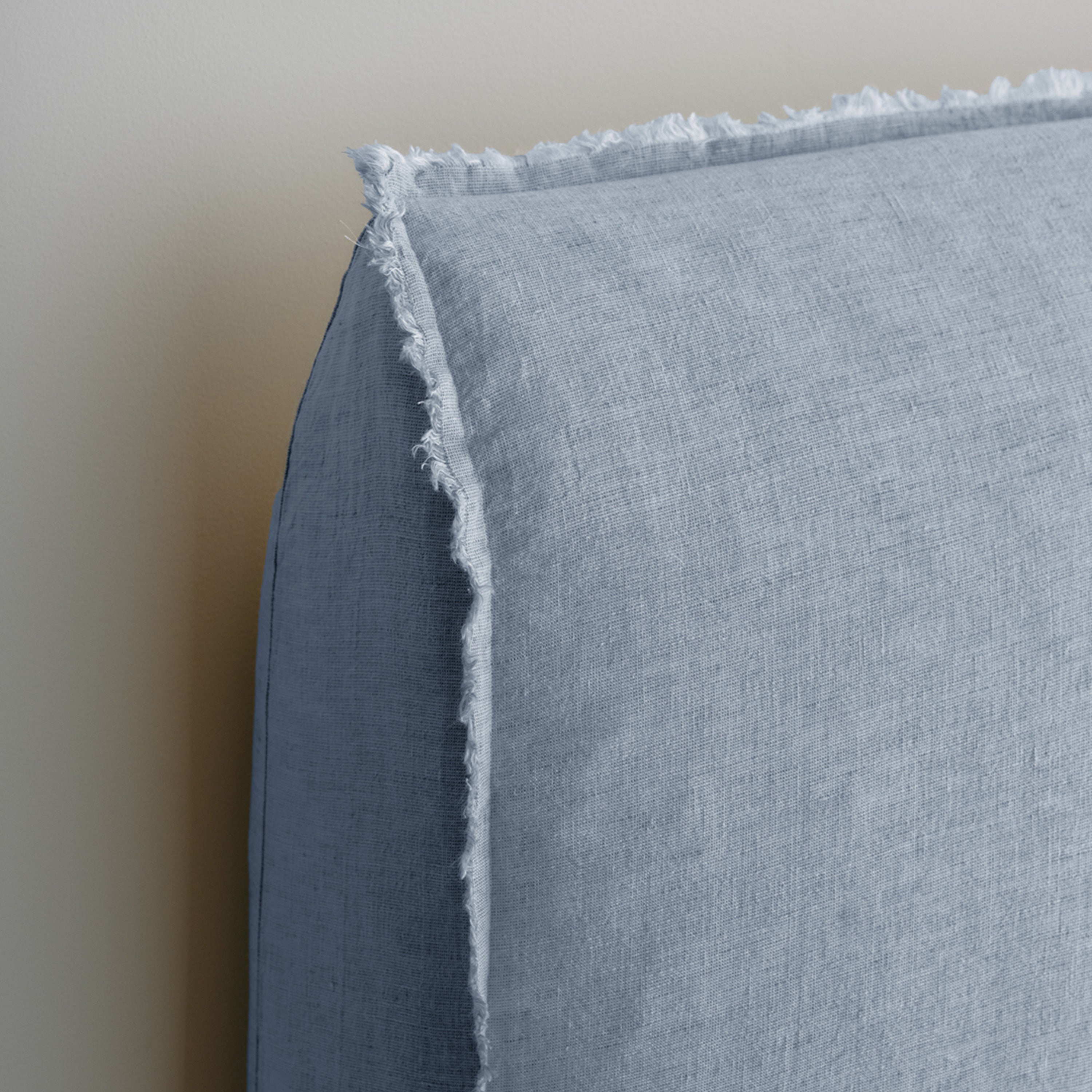 Flocca Linen Bedhead Short - Azzura