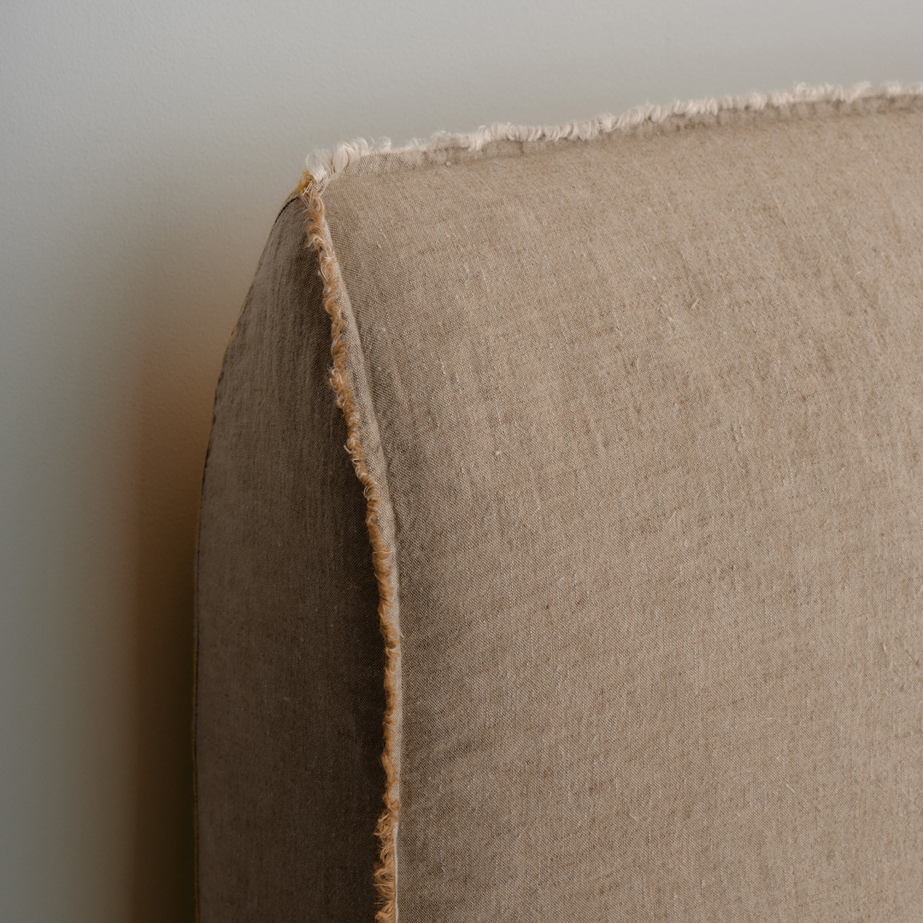 Flocca Linen Bedhead Tall - Brun