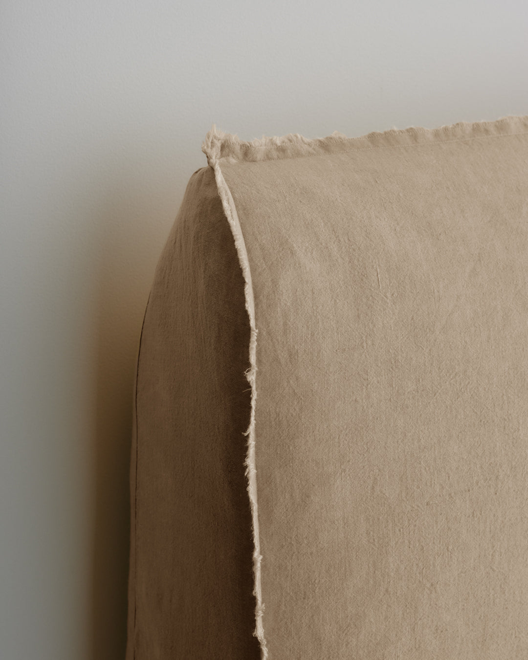 Linen Bedhead & Cover | Caramel Tone