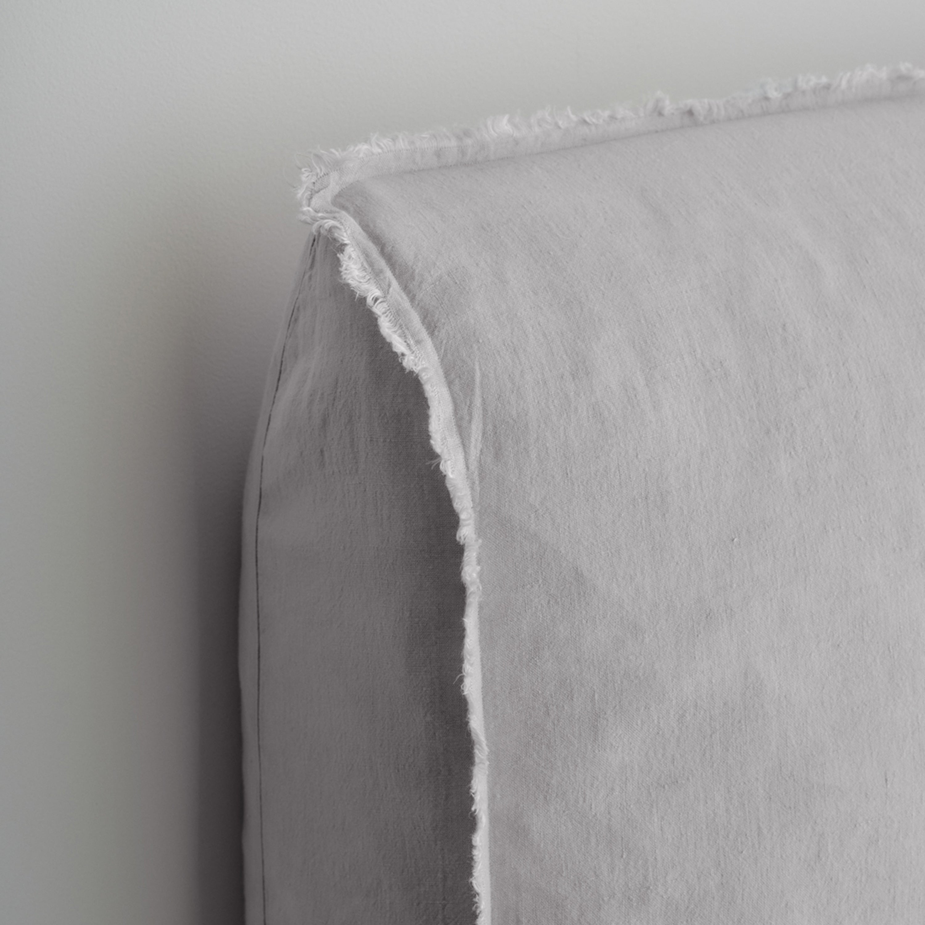 Flocca Linen Bedhead Short - Fog