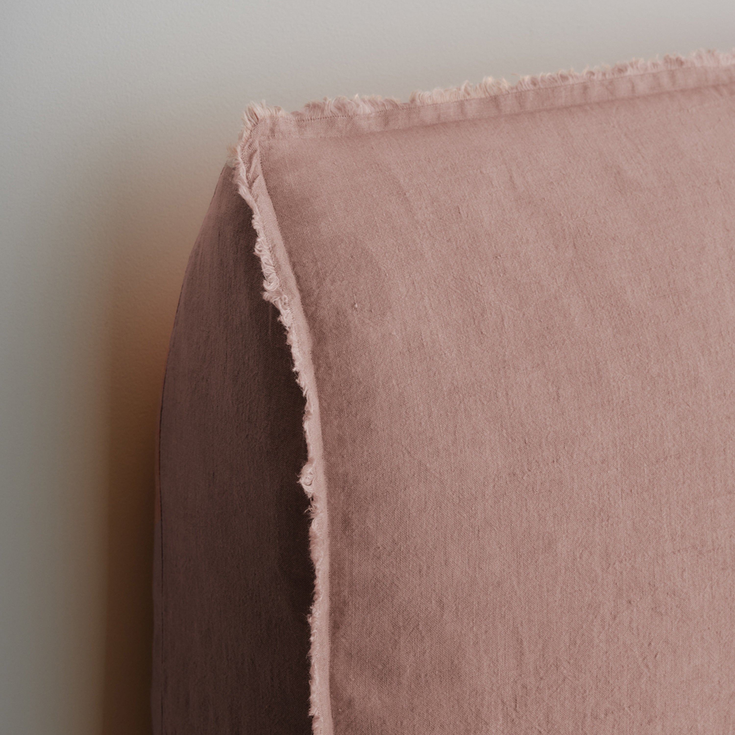 Flocca Linen Bedhead Short - Rosa