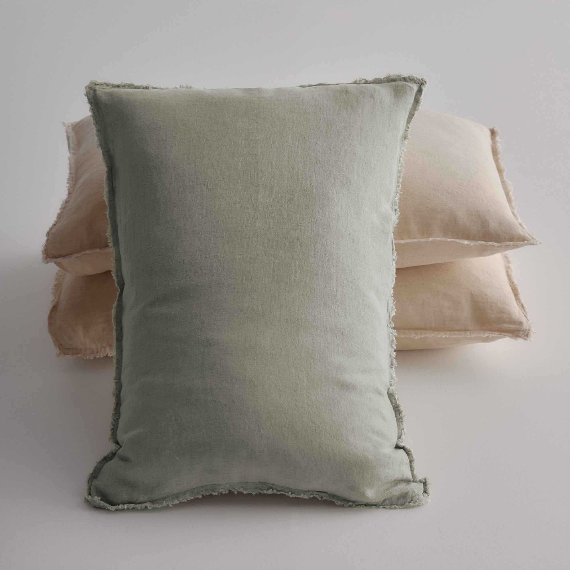 Flocca Linen Pillowcase - Argent