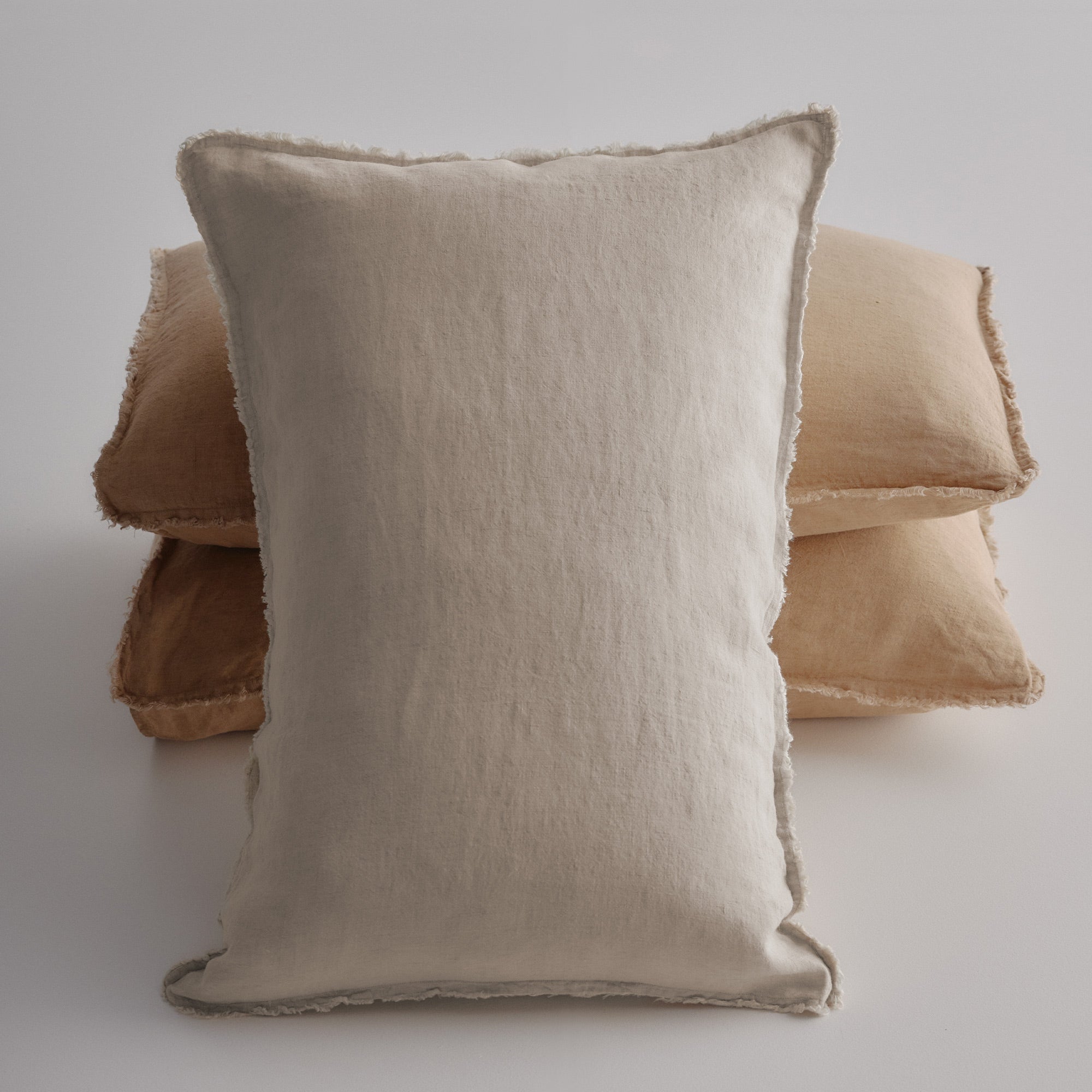 Flocca Linen Pillowcase - Sable