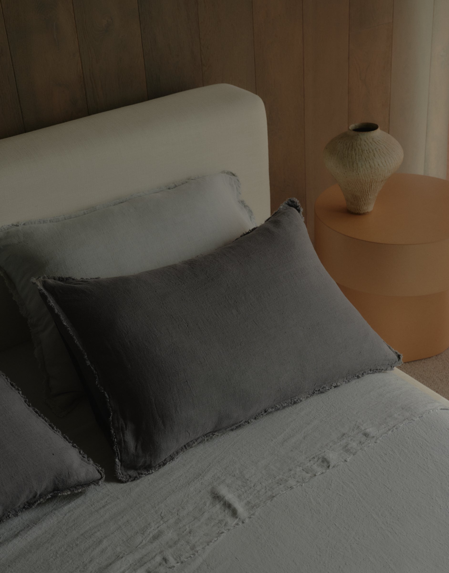Flocca Linen Flat Sheet - Fog