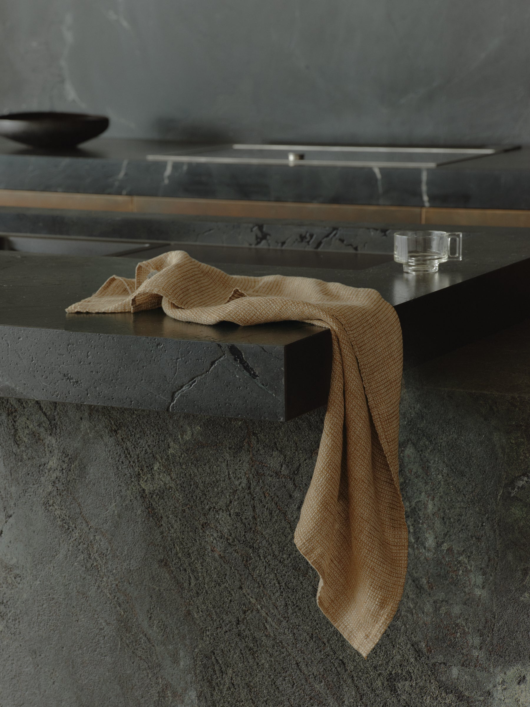 Tutto Linen Tea Towel - Brun Melange