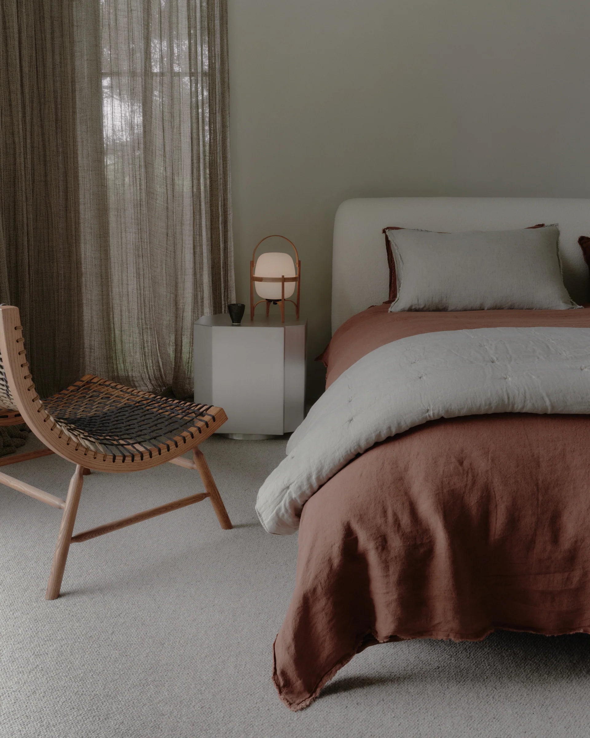 Basix Linen Quilt - Sable