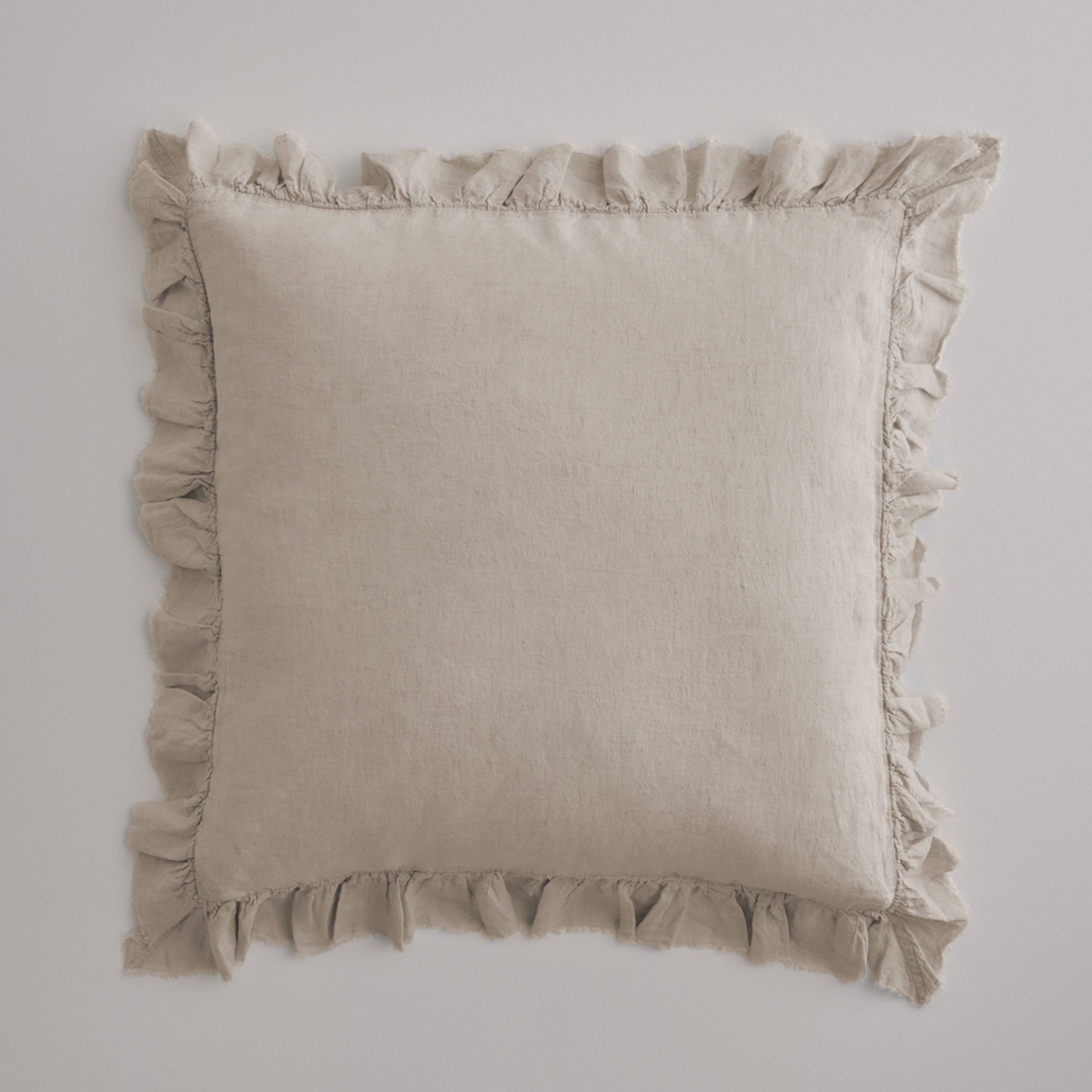 Kristine Linen Euro Pillowcase - Sable