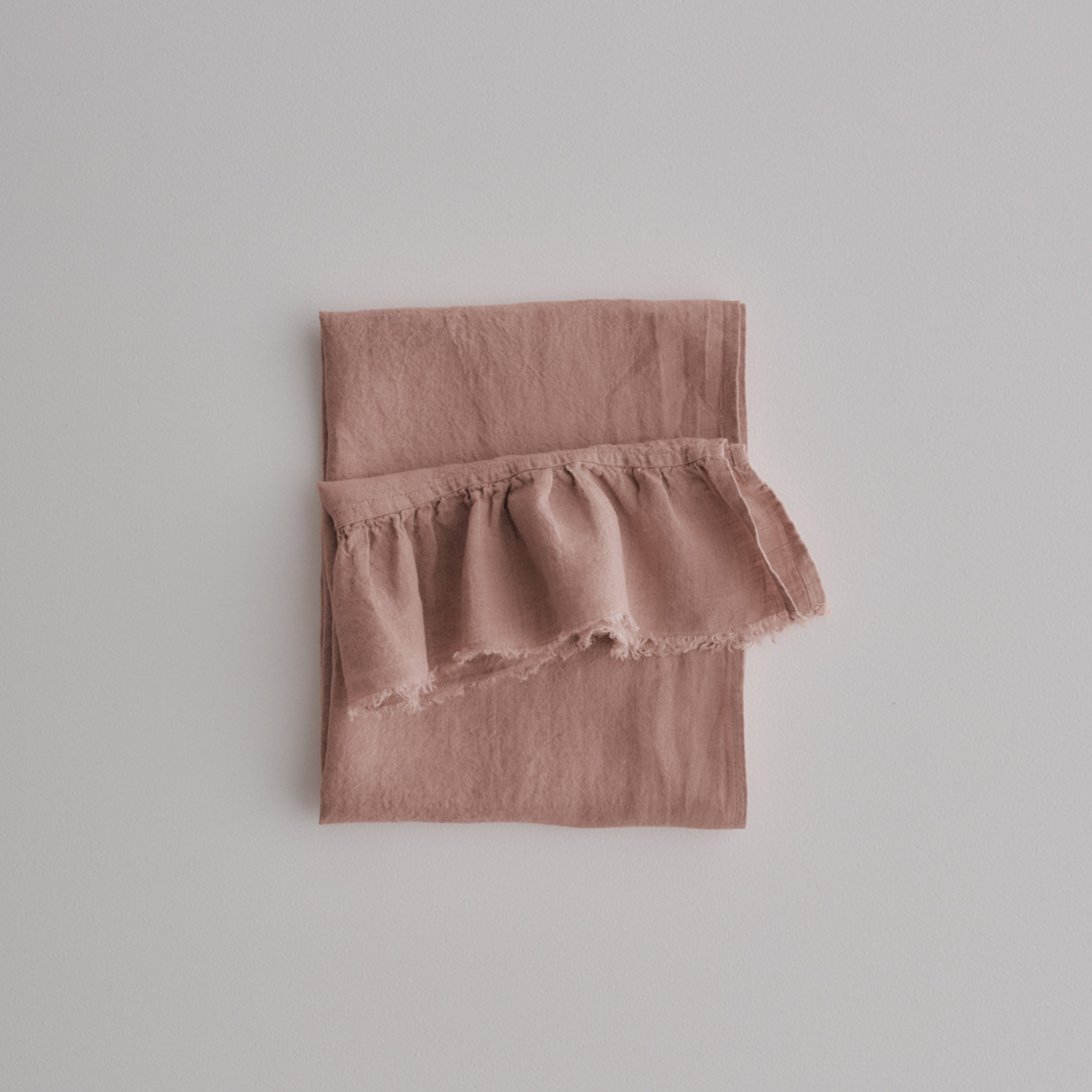 Kristine Linen Guest Towel - Rosa