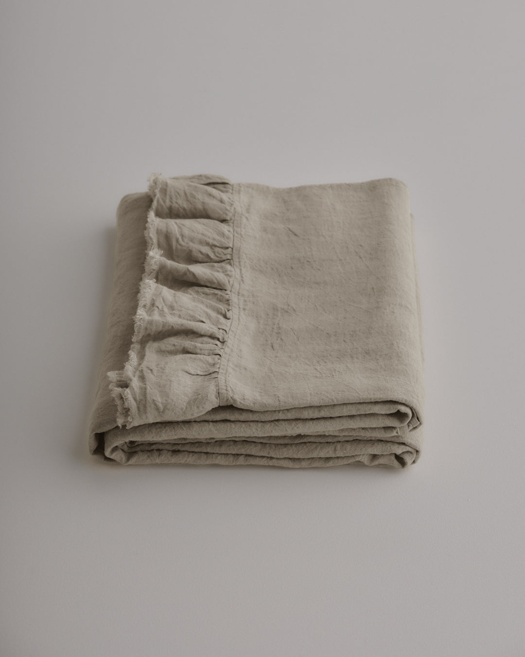 Kristine Linen Flat Sheet | Classic Taupe