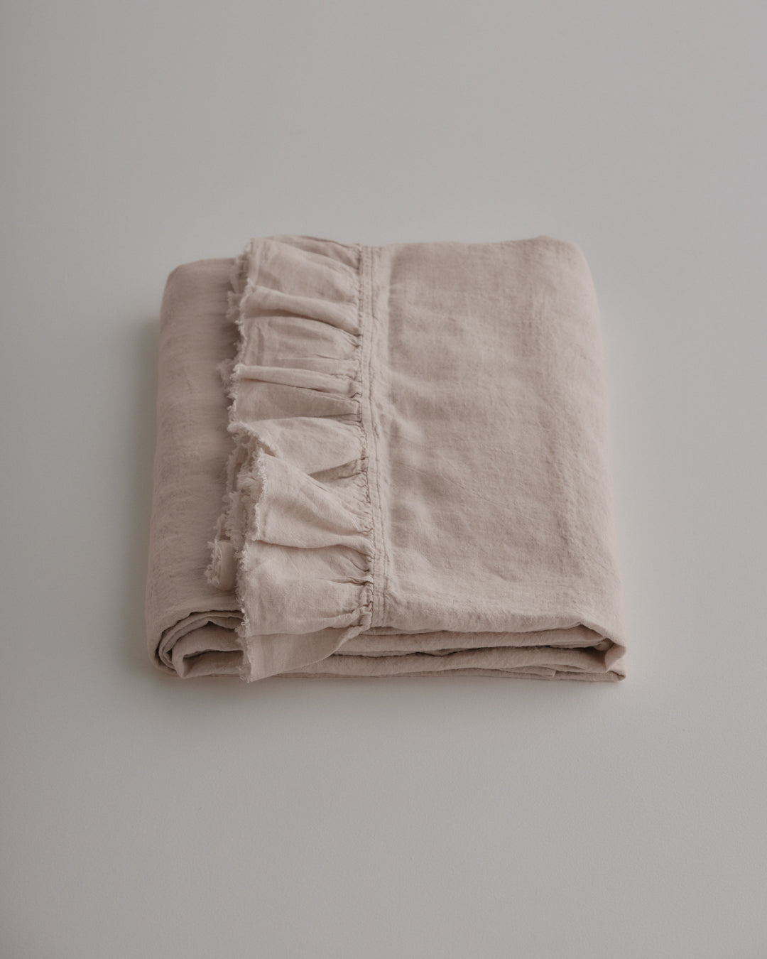 Kristine Linen Flat Sheet | Earthy Pink