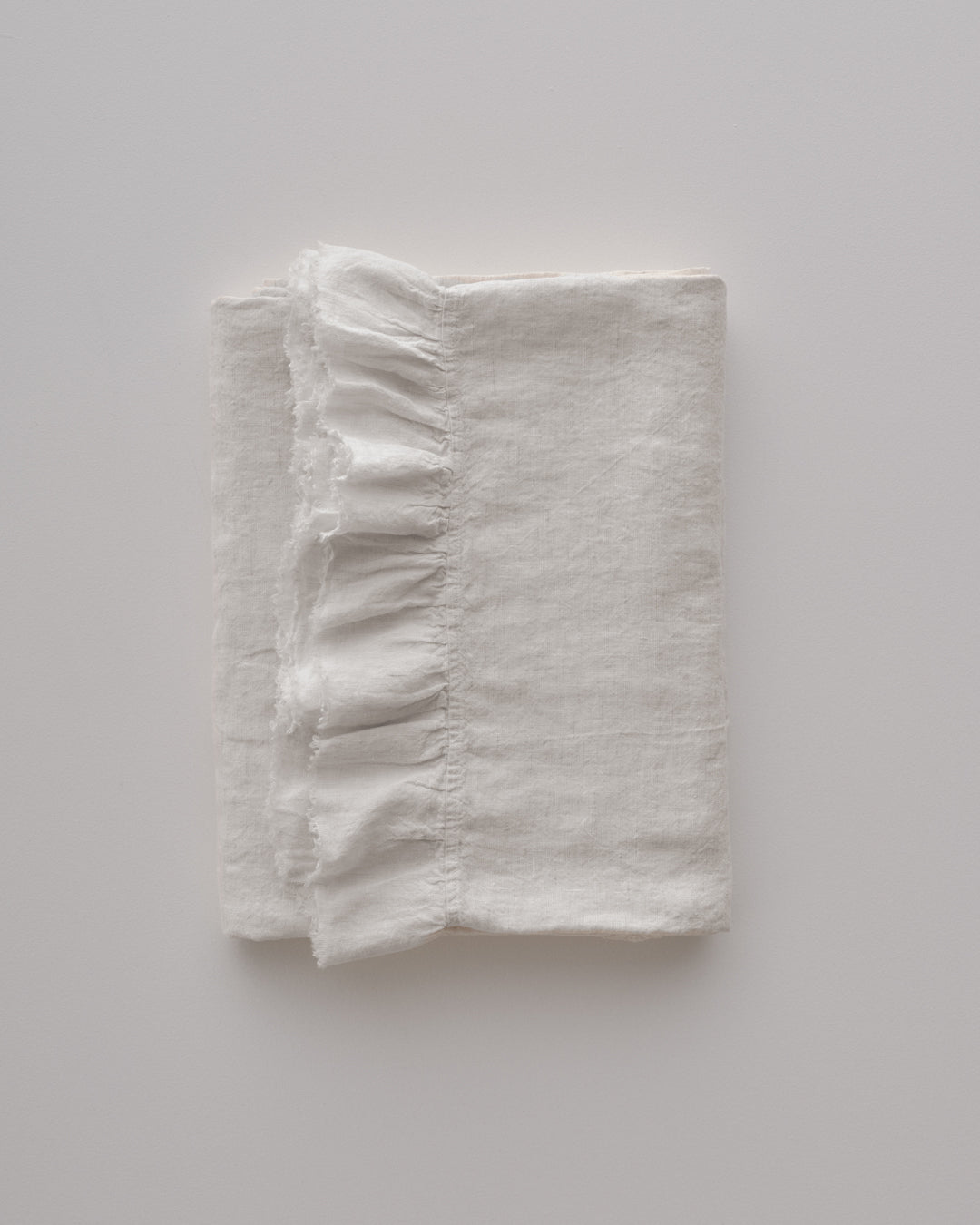 Kristine Linen Flat Sheet | Pale Stone