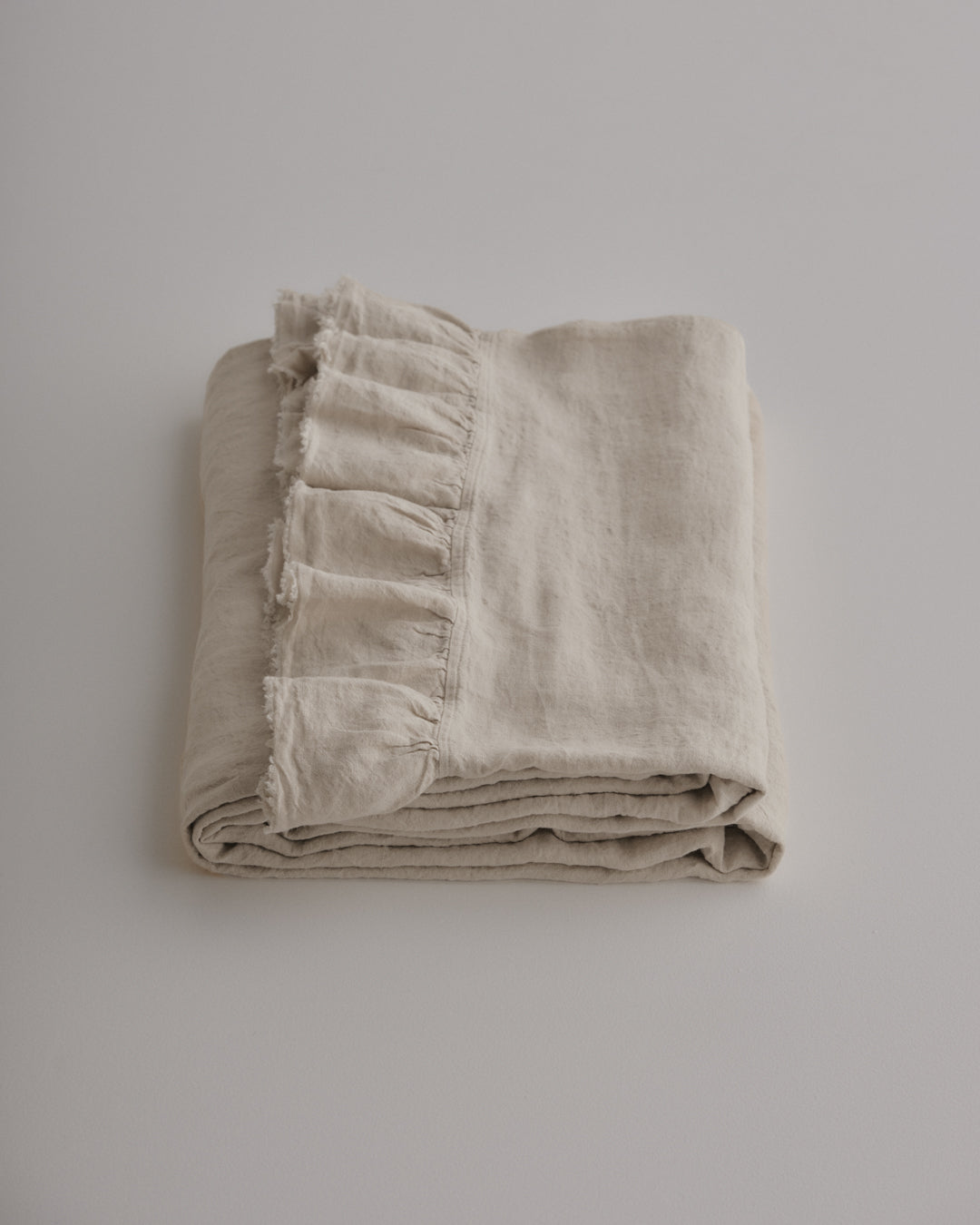 Kristine Linen Flat Sheet | Sandy Color
