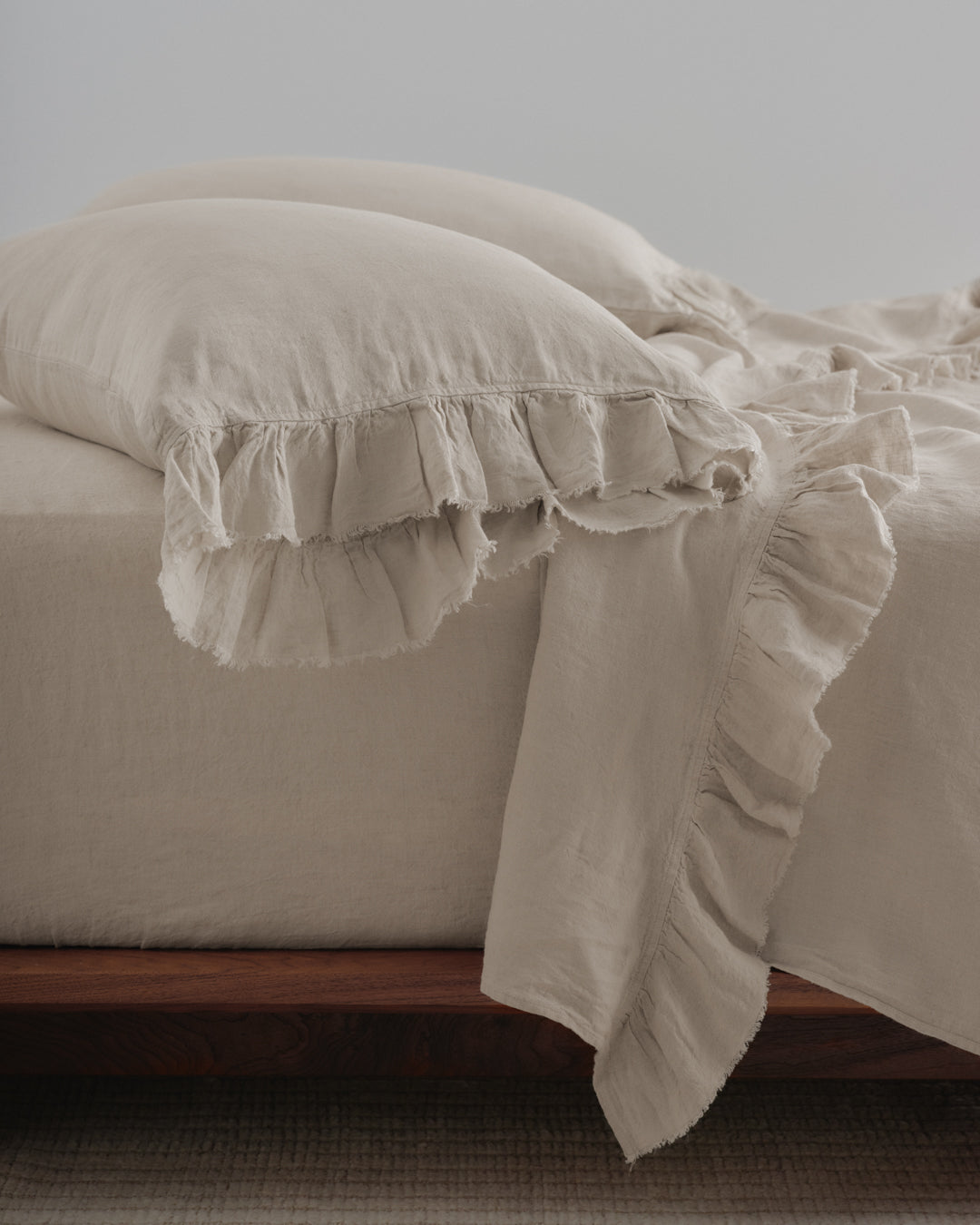 Pure Linen Pillowcases | Sandy Colour